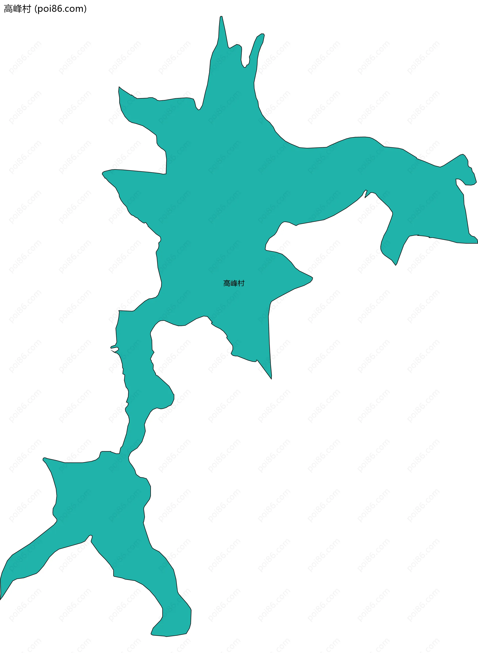 高峰村边界地图