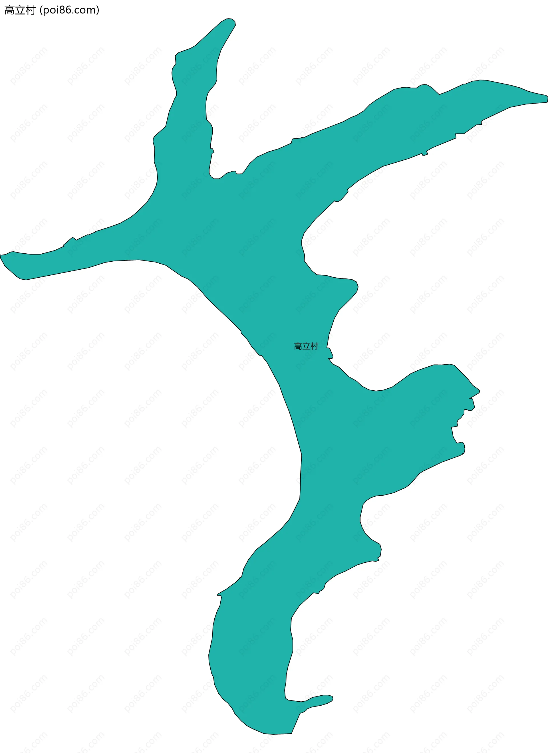 高立村边界地图