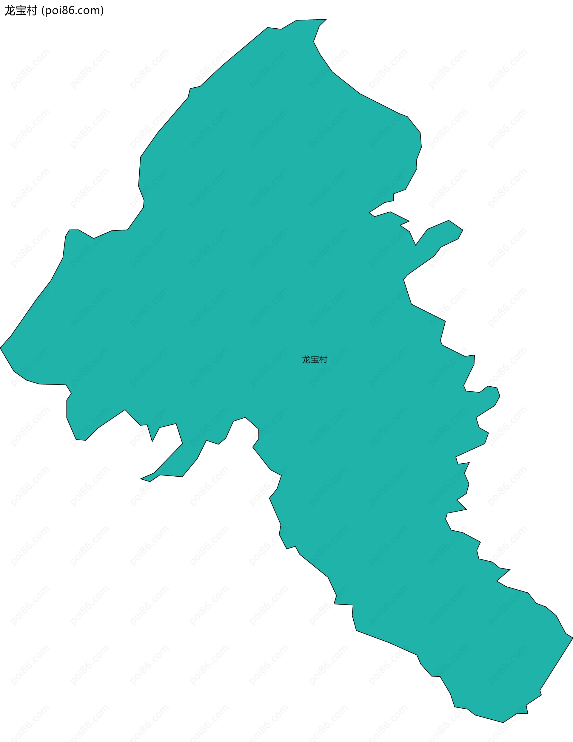 龙宝村边界地图