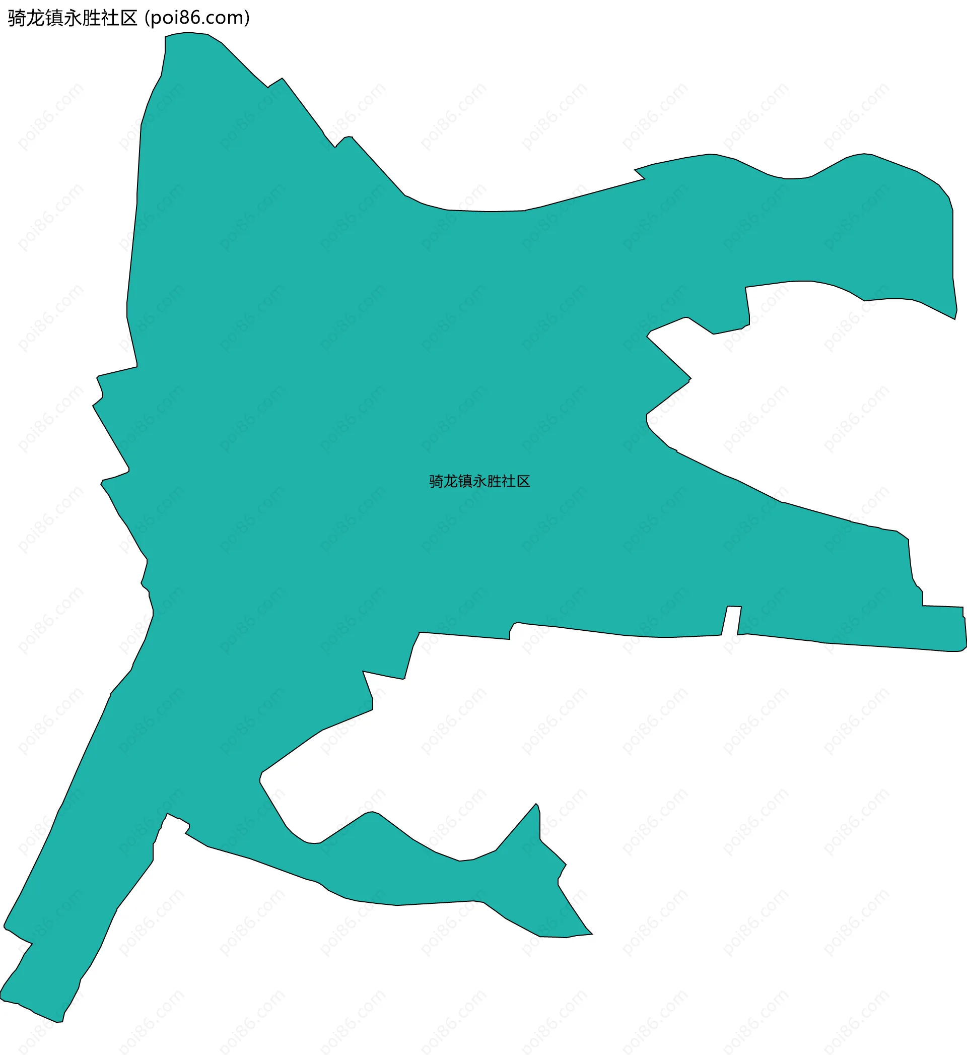 骑龙镇永胜社区边界地图