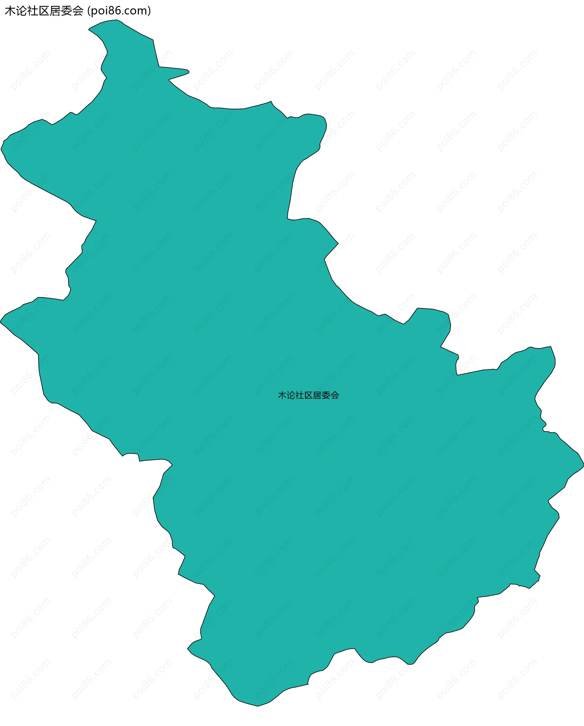 木论社区居委会边界地图