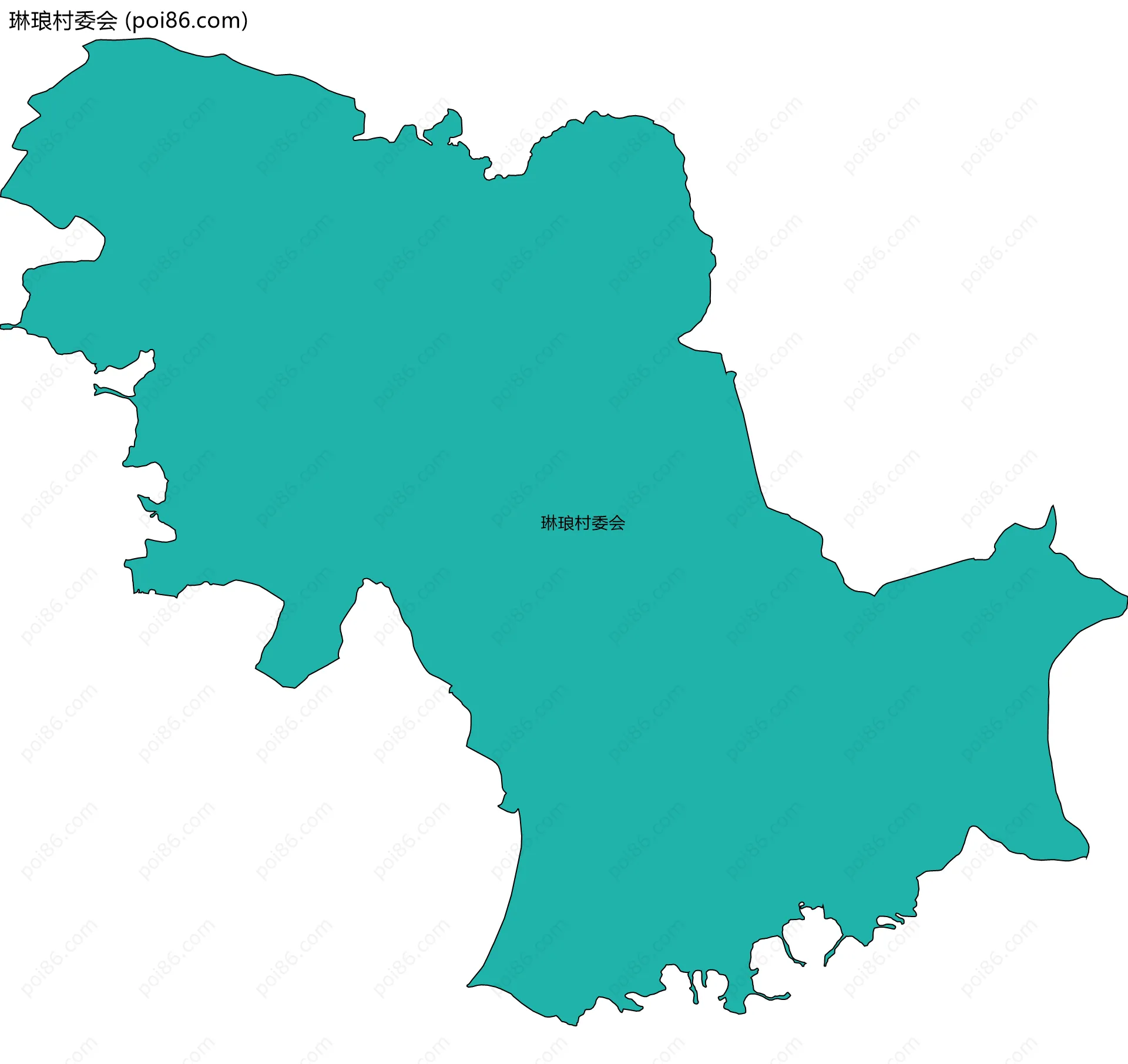 琳琅村委会边界地图
