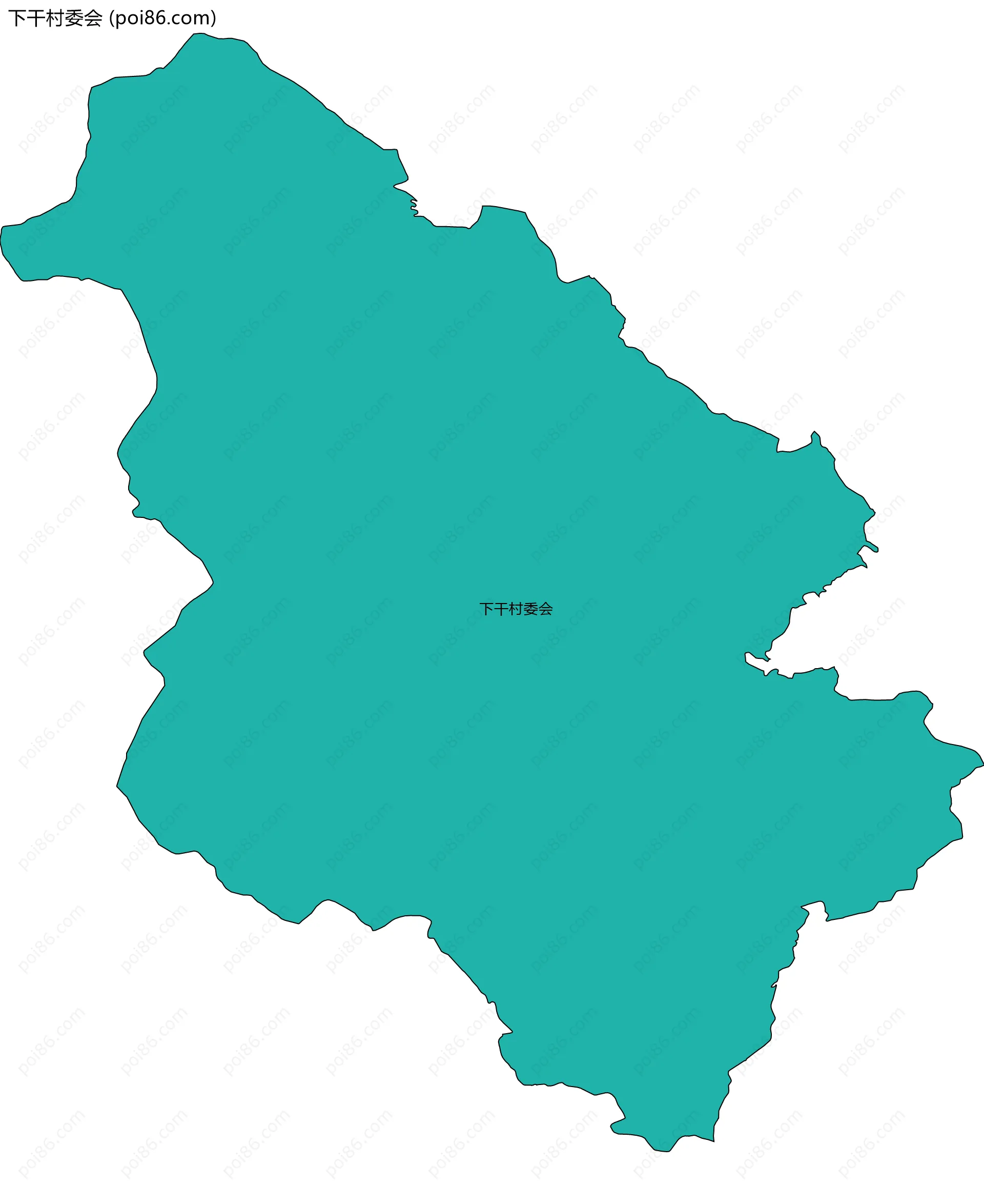 下干村委会边界地图