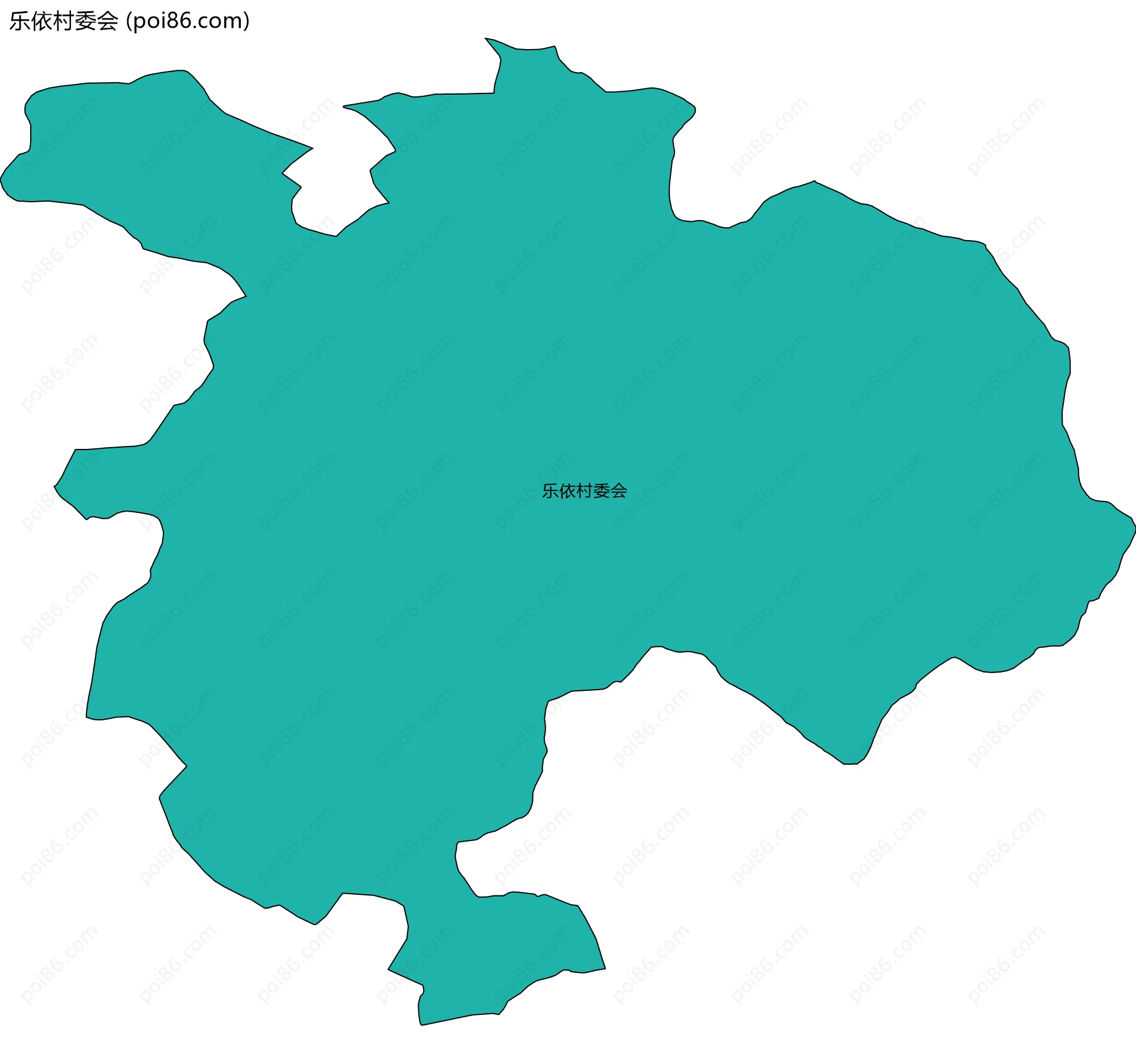 乐依村委会边界地图