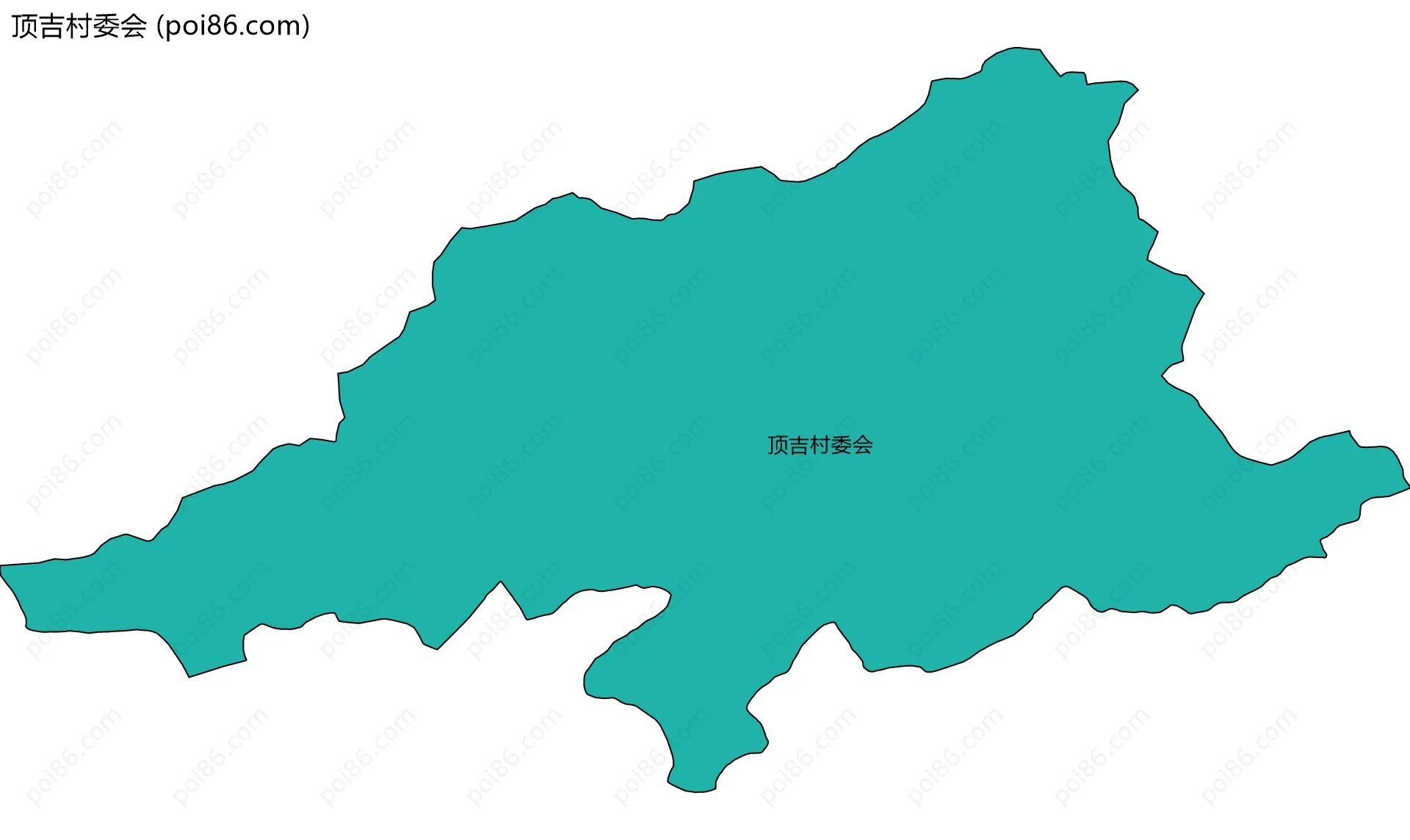 顶吉村委会边界地图