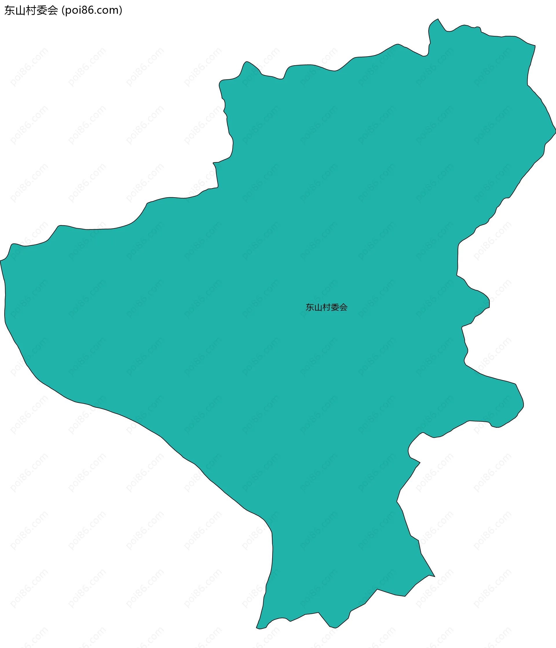 东山村委会边界地图