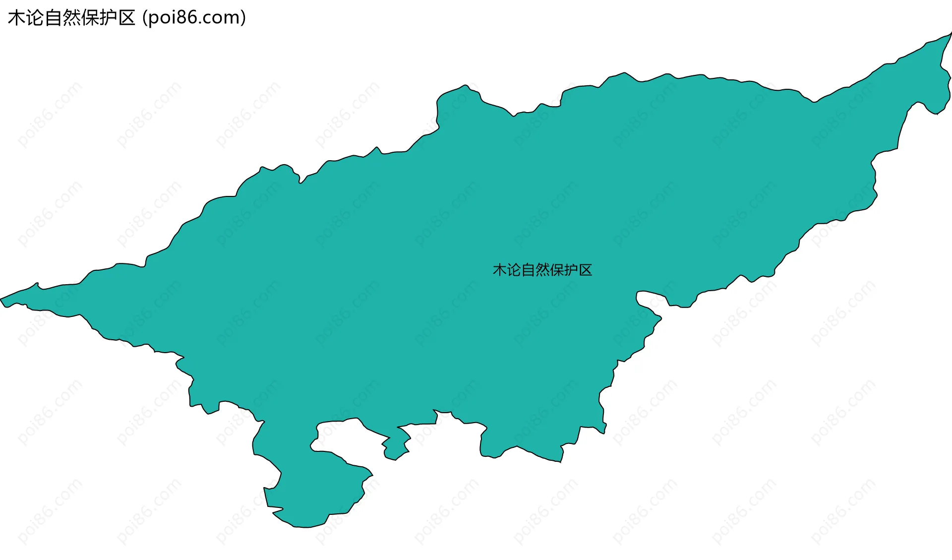 木论自然保护区边界地图