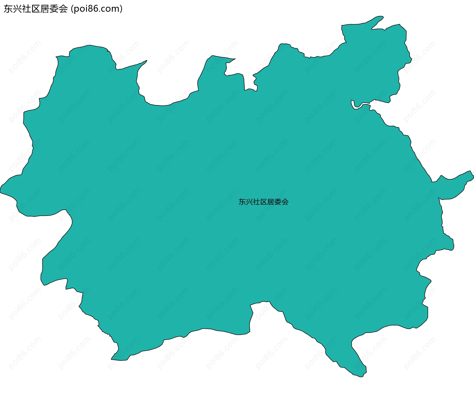 东兴社区居委会边界地图