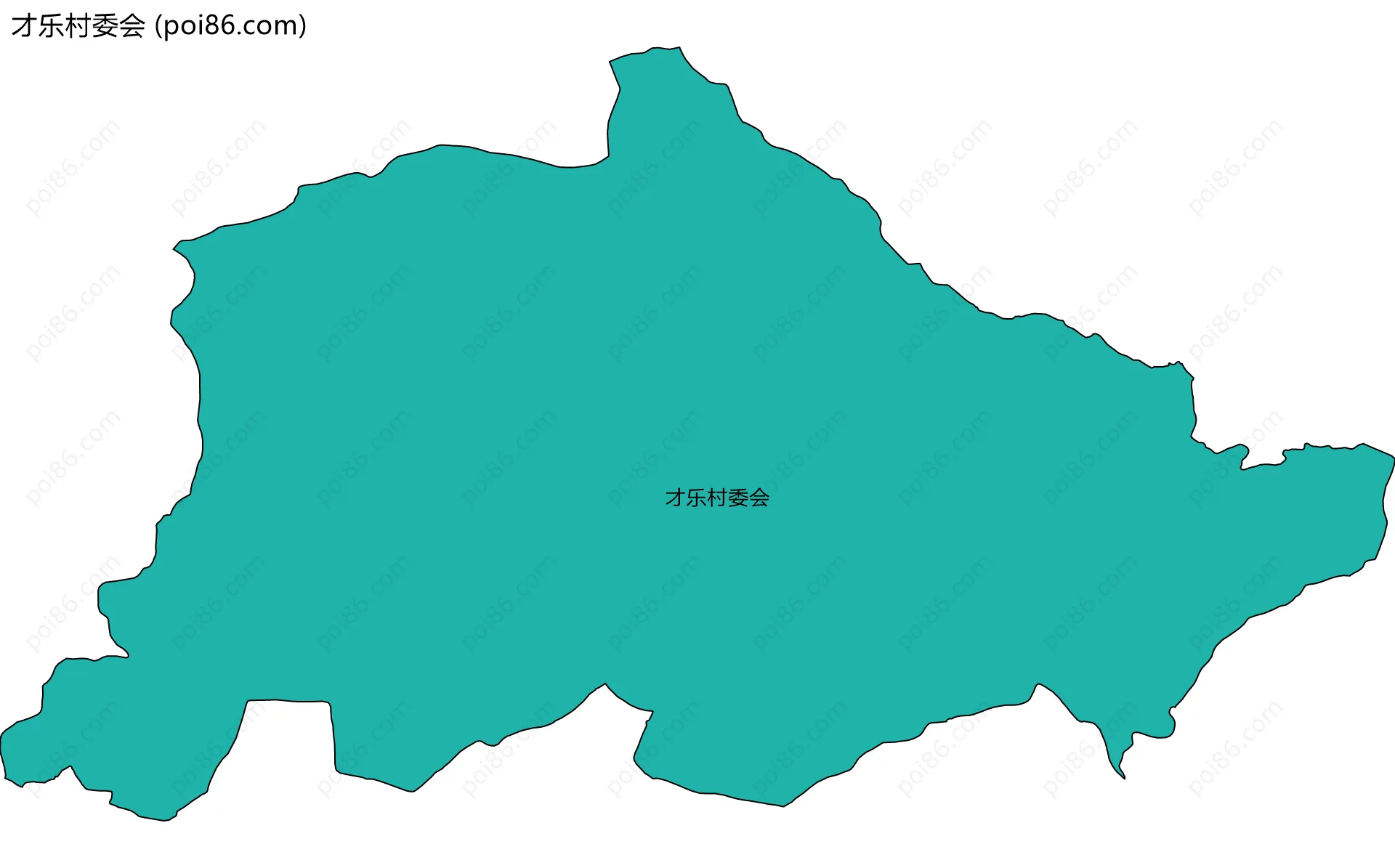 才乐村委会边界地图