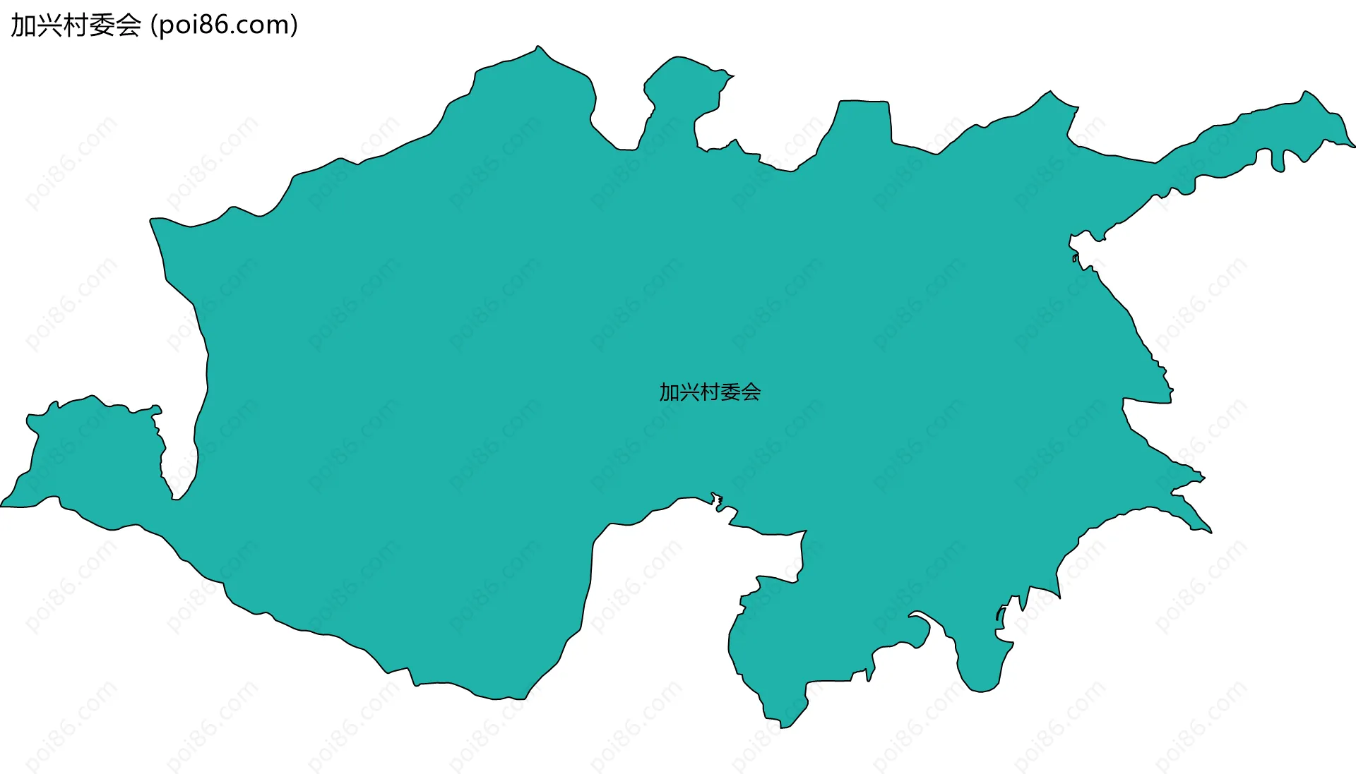 加兴村委会边界地图