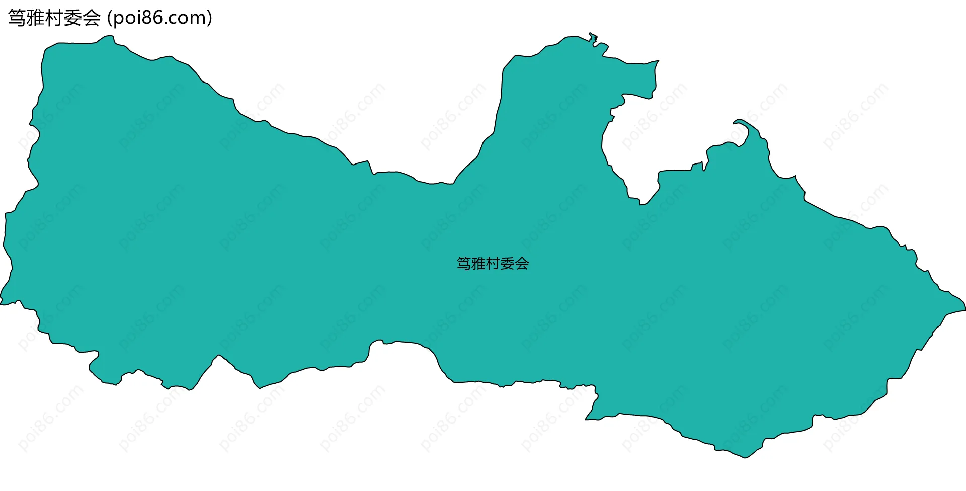 笃雅村委会边界地图