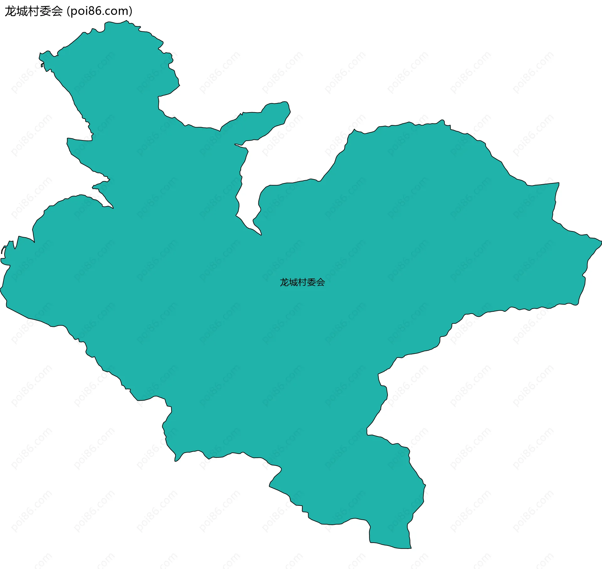 龙城村委会边界地图