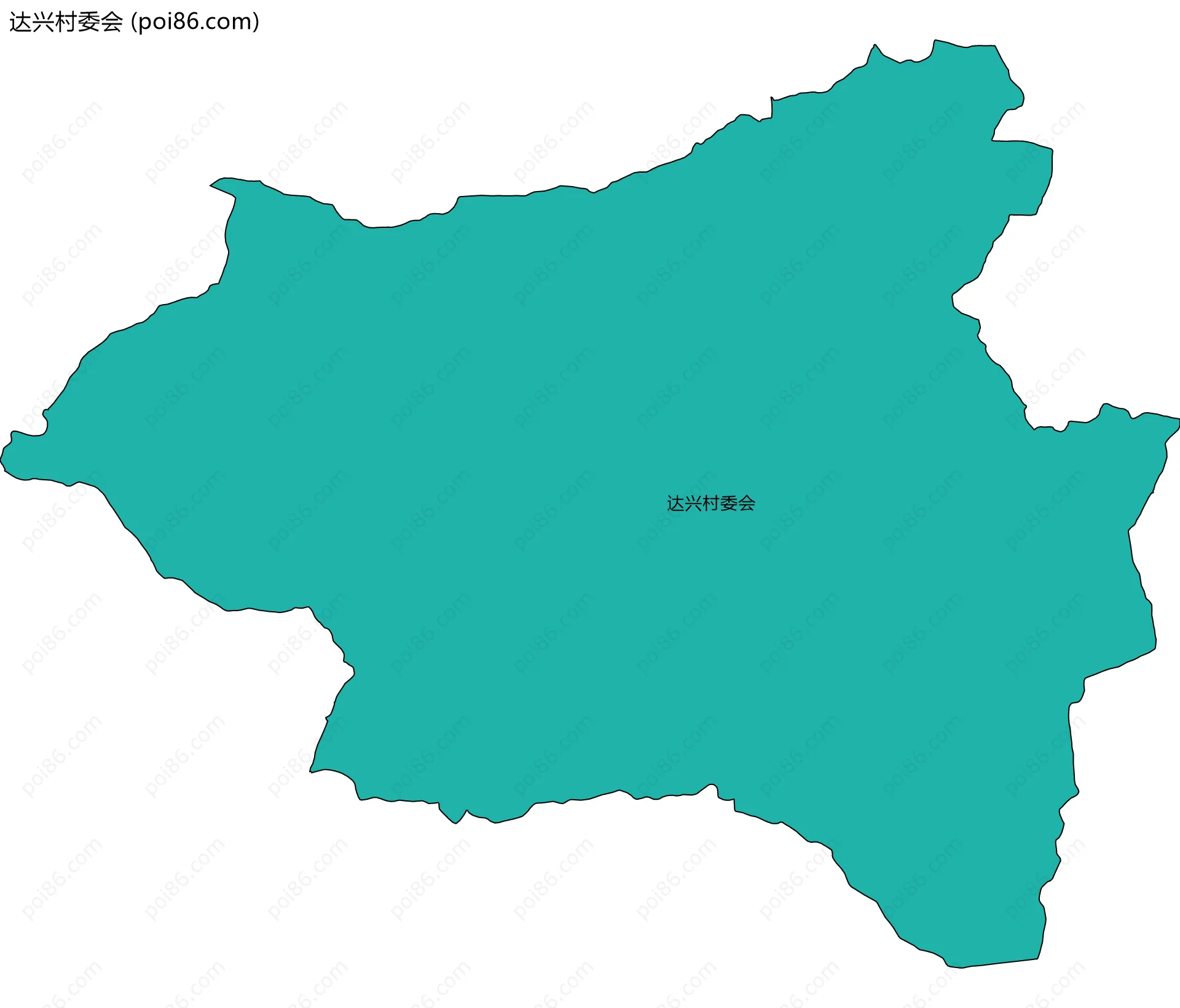 达兴村委会边界地图