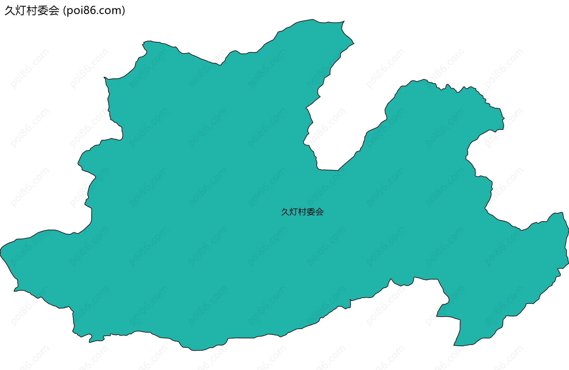 久灯村委会边界地图