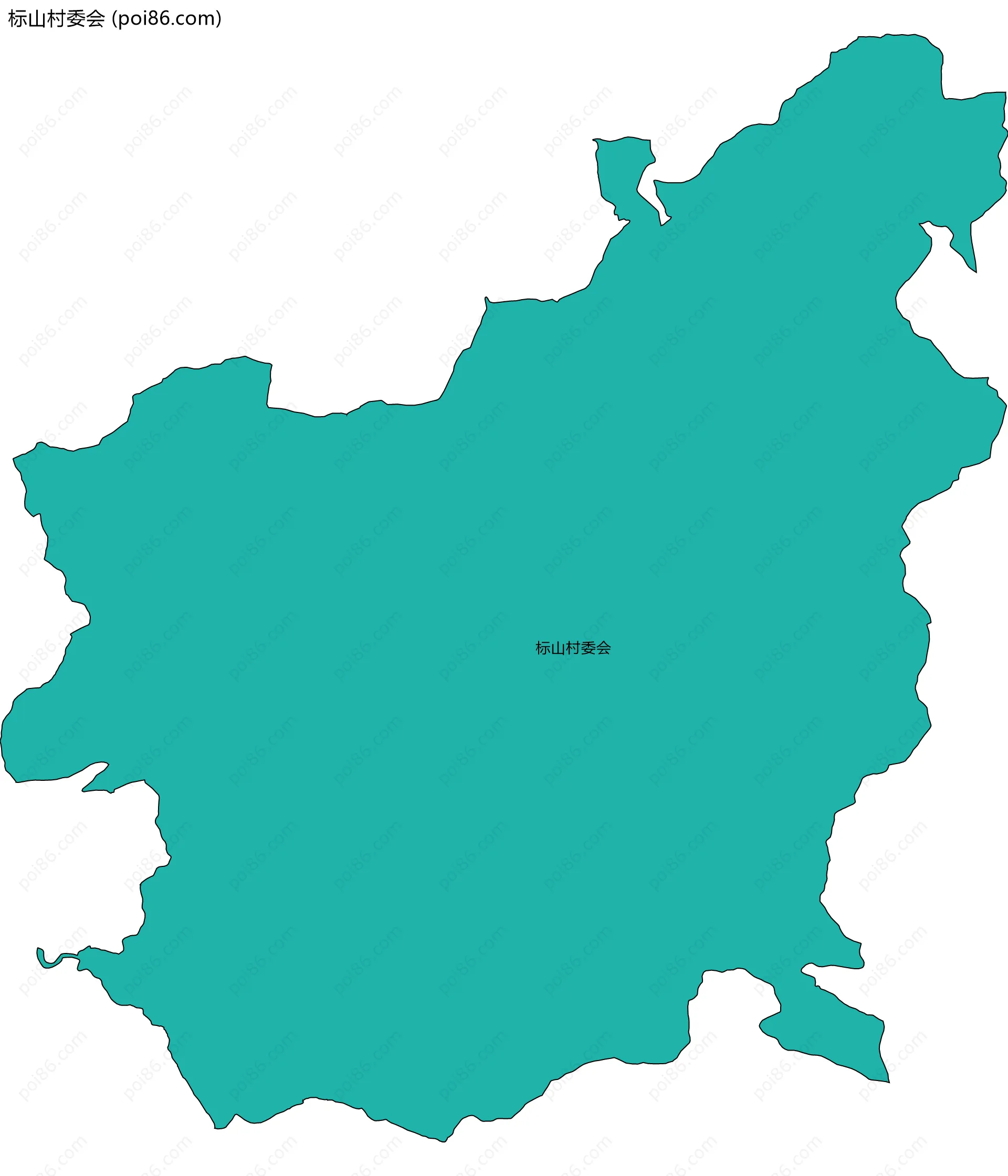 标山村委会边界地图