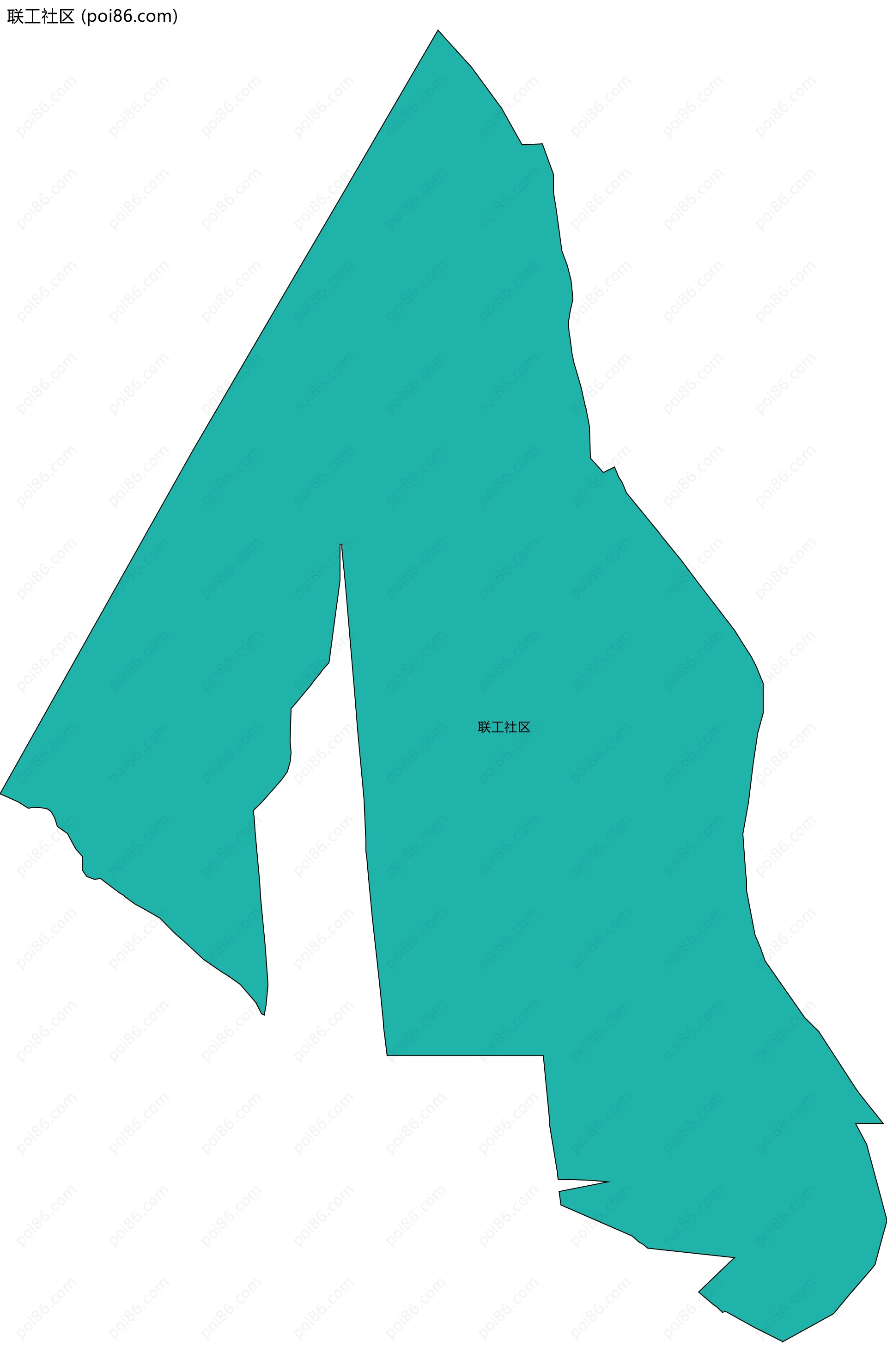 联工社区边界地图