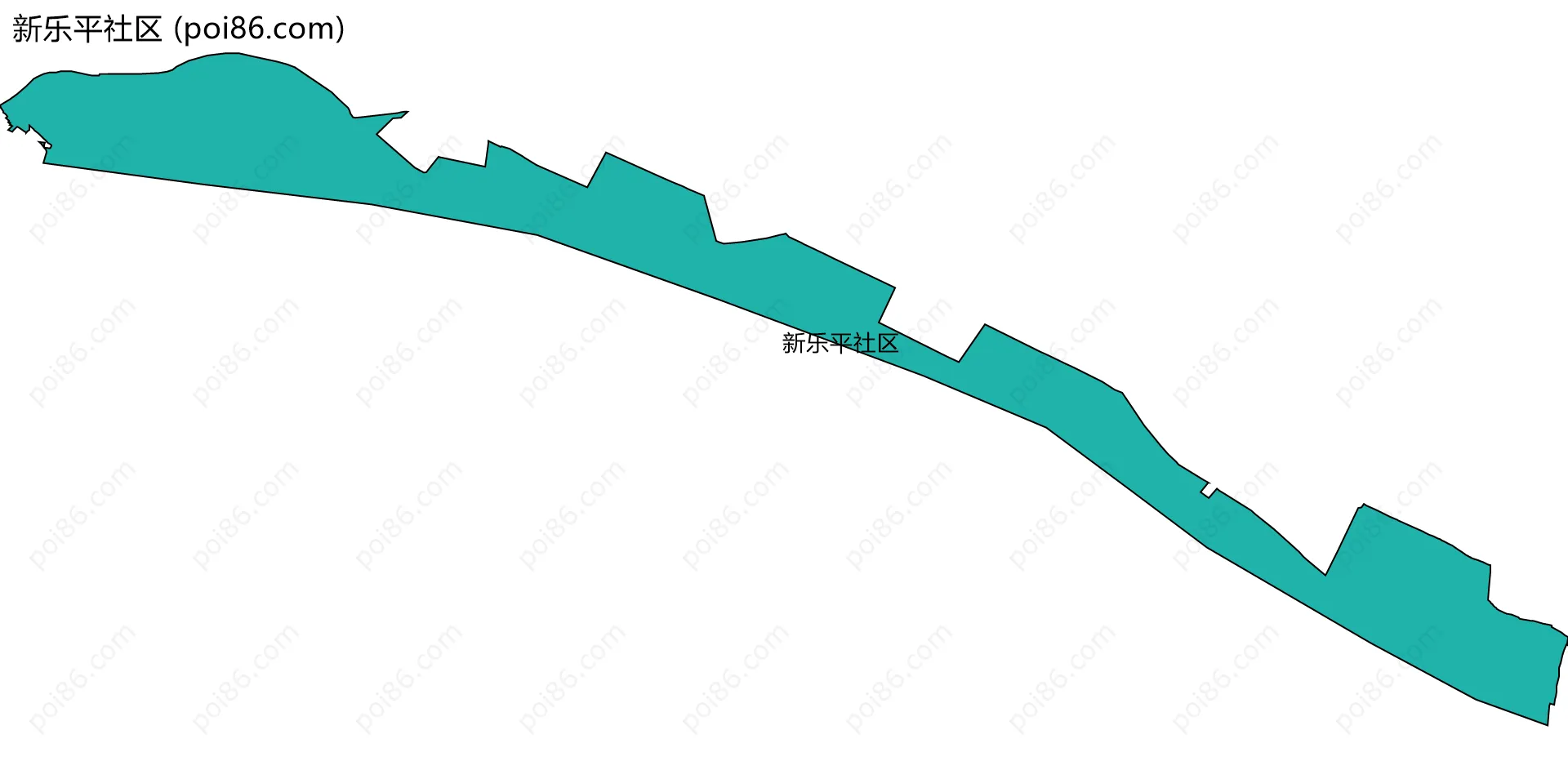 新乐平社区边界地图