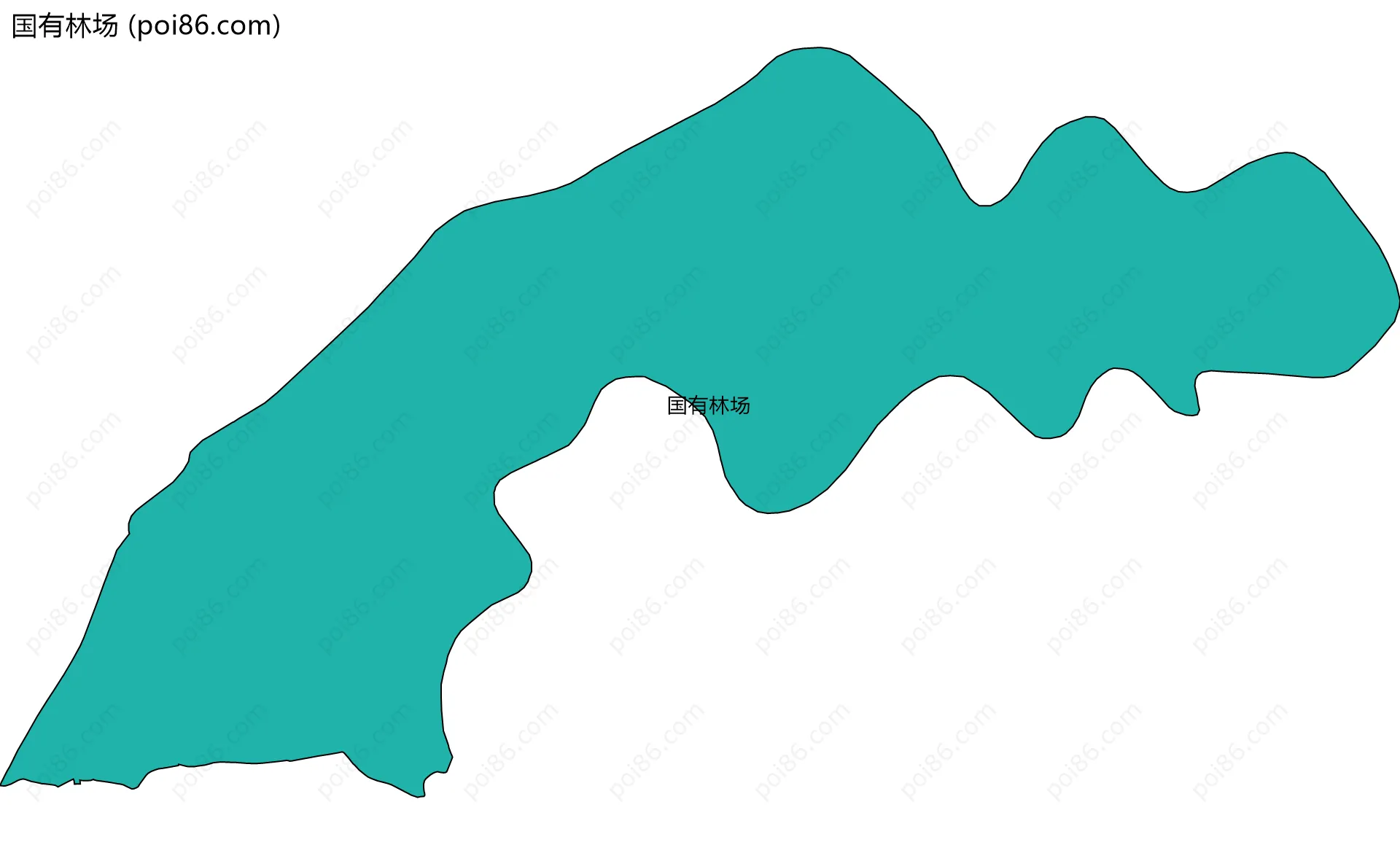 国有林场边界地图