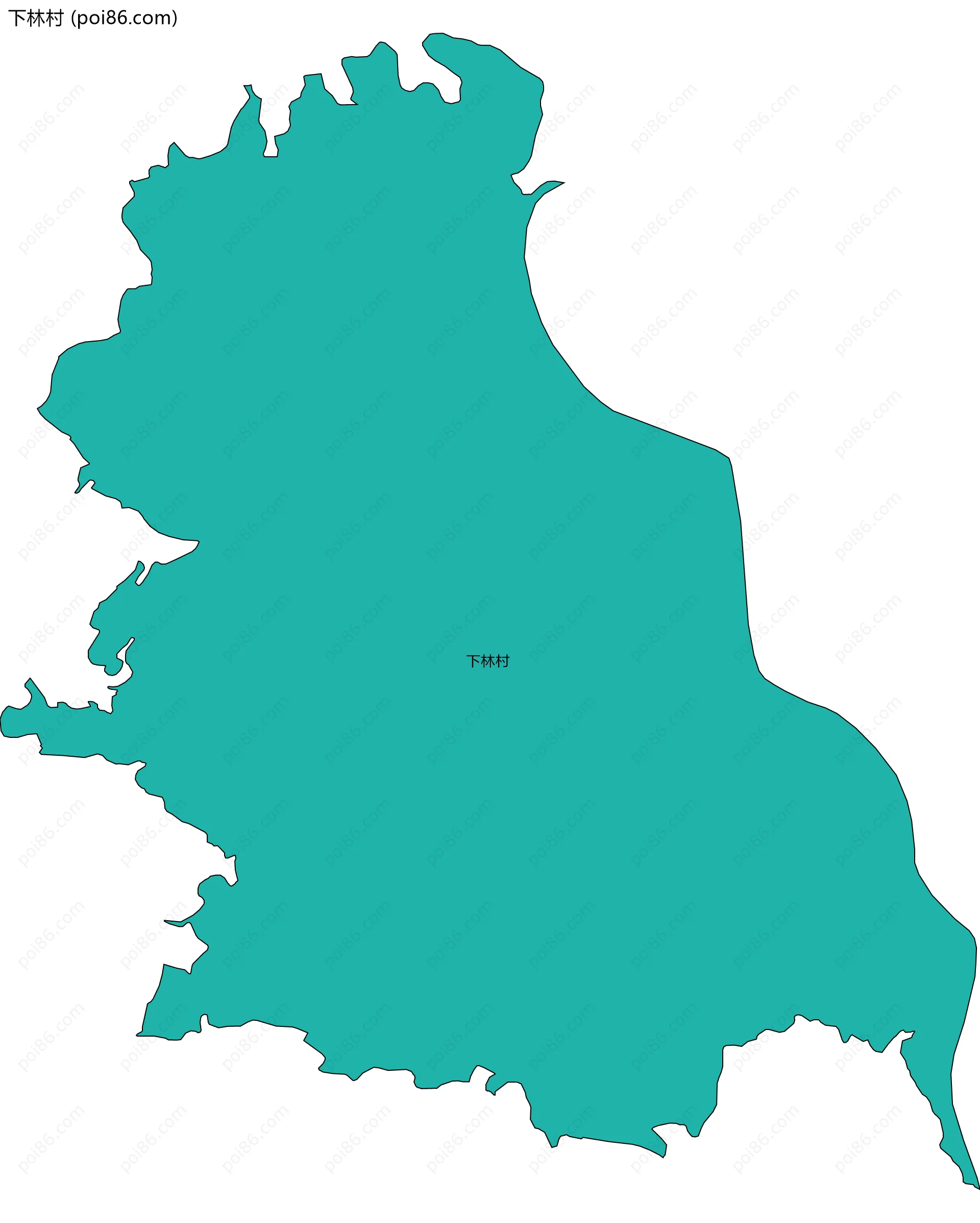 下林村边界地图