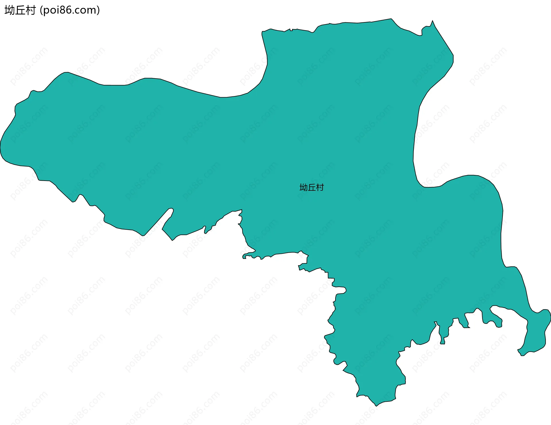 坳丘村边界地图