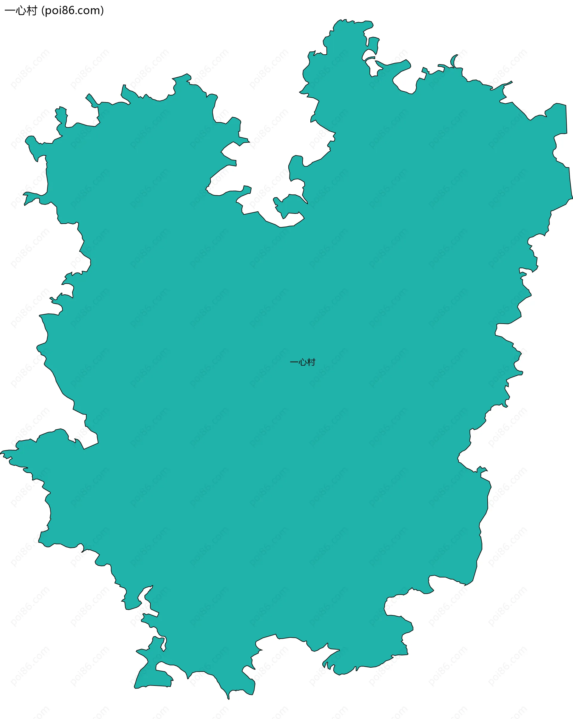 一心村边界地图