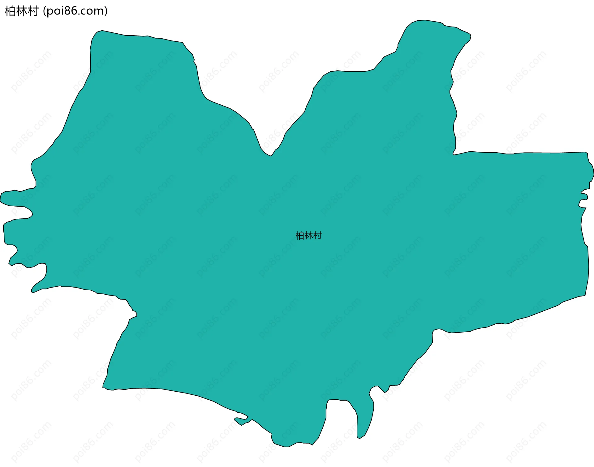 柏林村边界地图