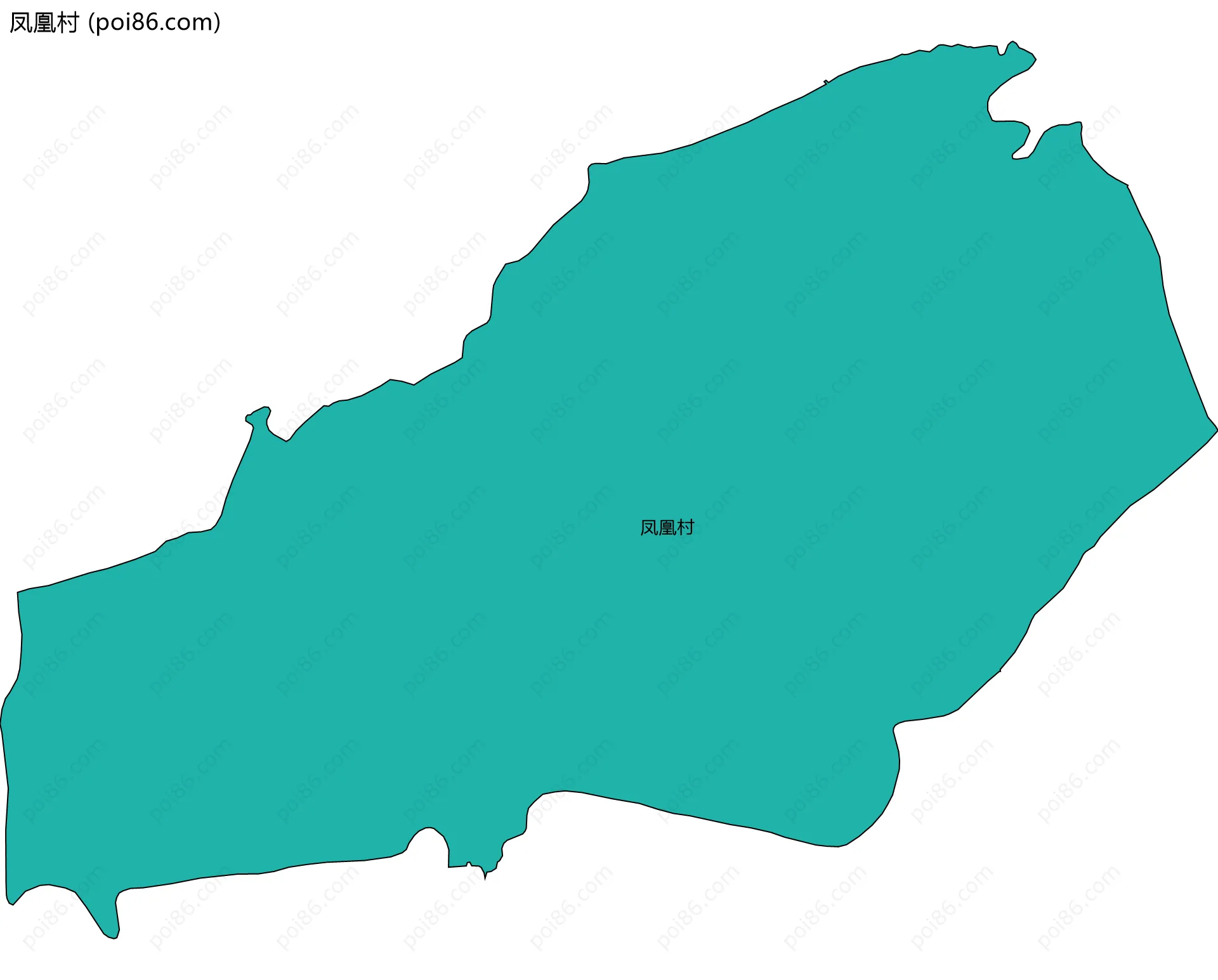 凤凰村边界地图