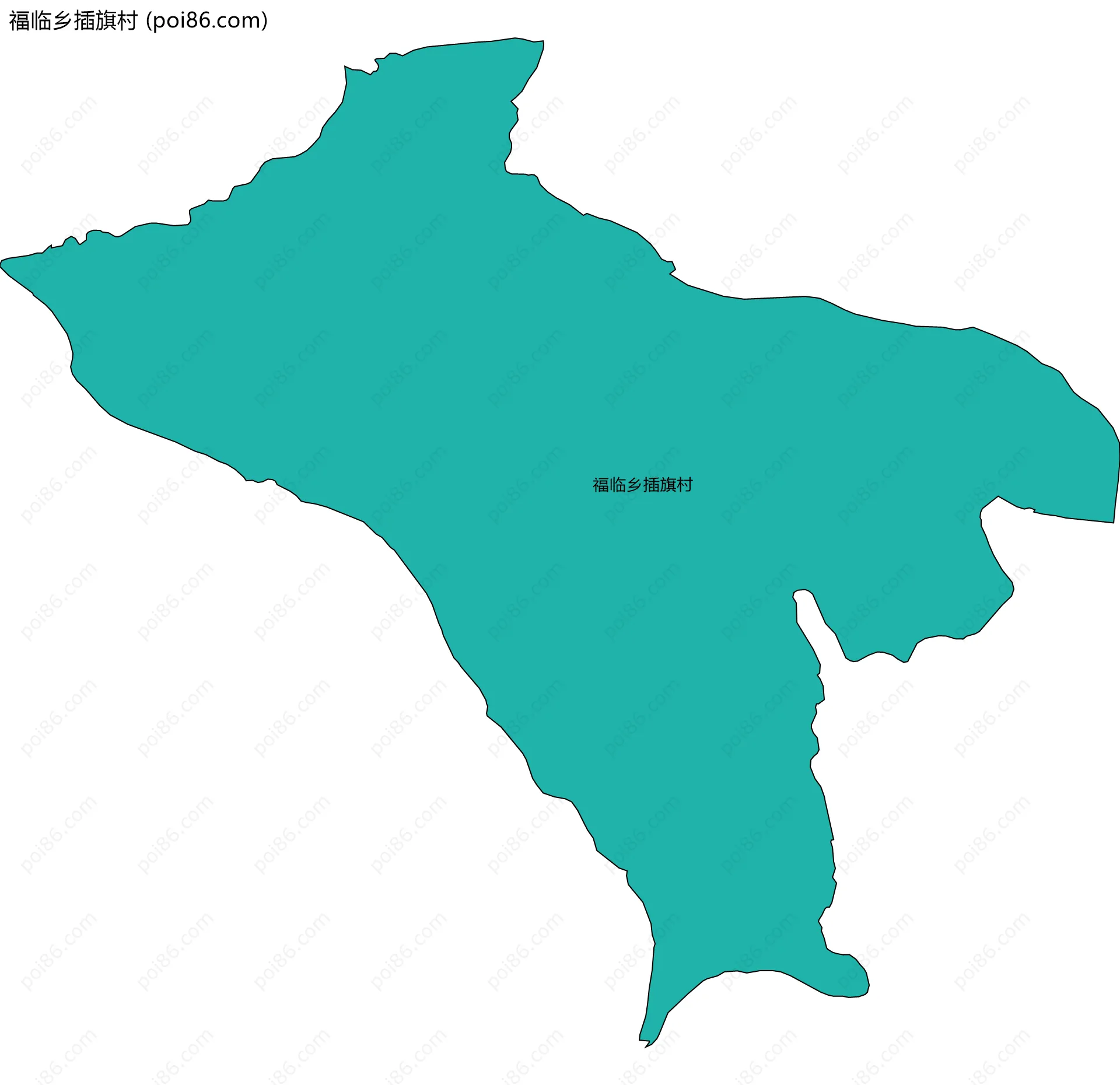 福临乡插旗村边界地图