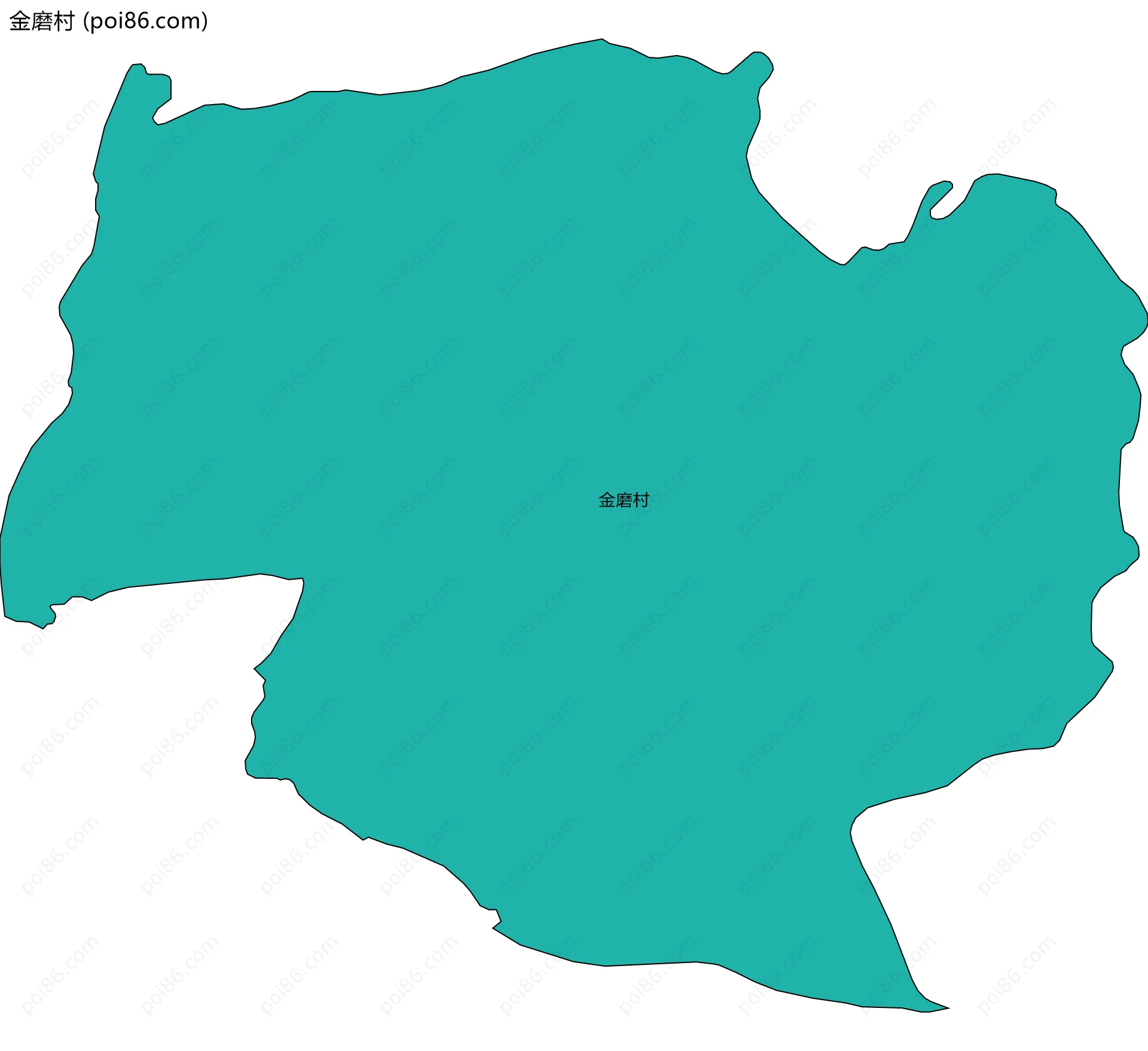 金磨村边界地图