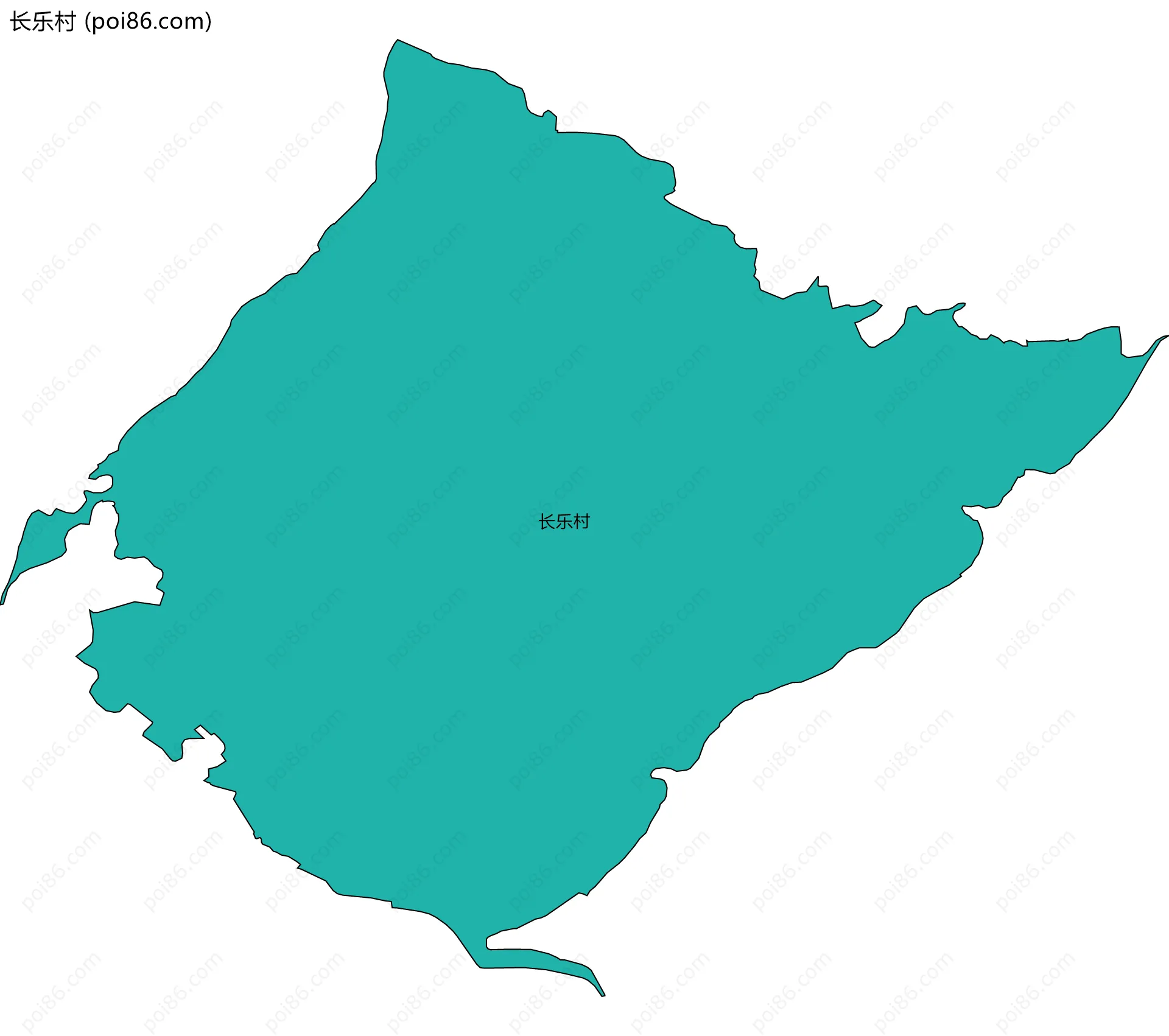 长乐村边界地图