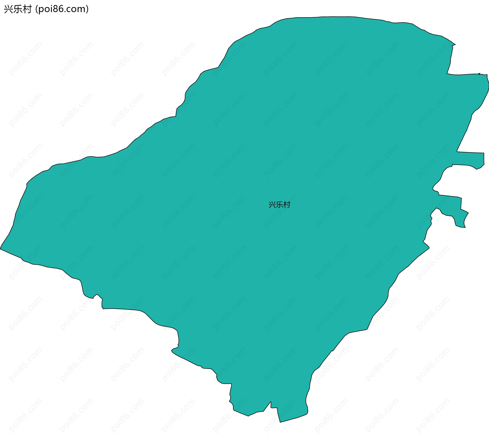 兴乐村边界地图