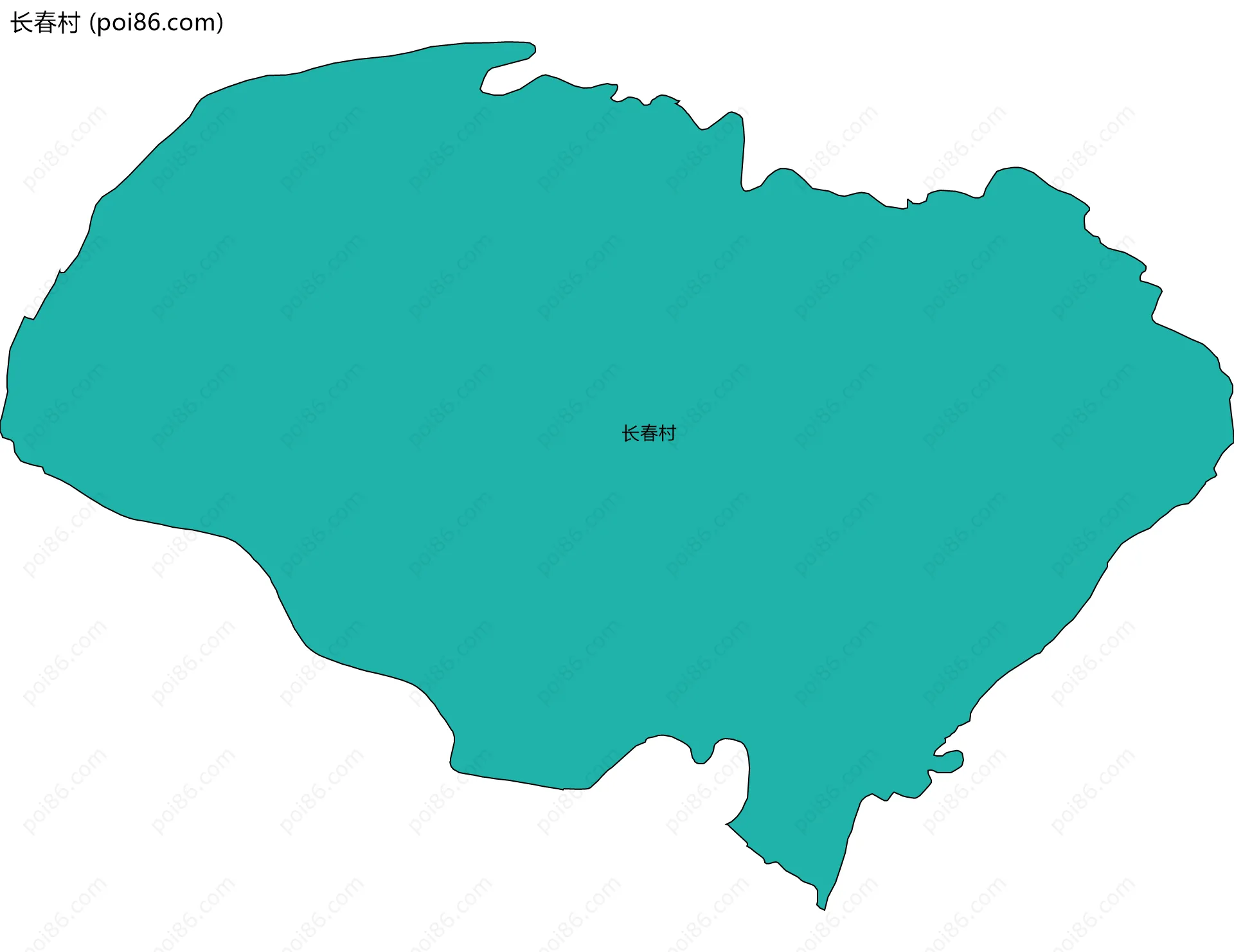 长春村边界地图