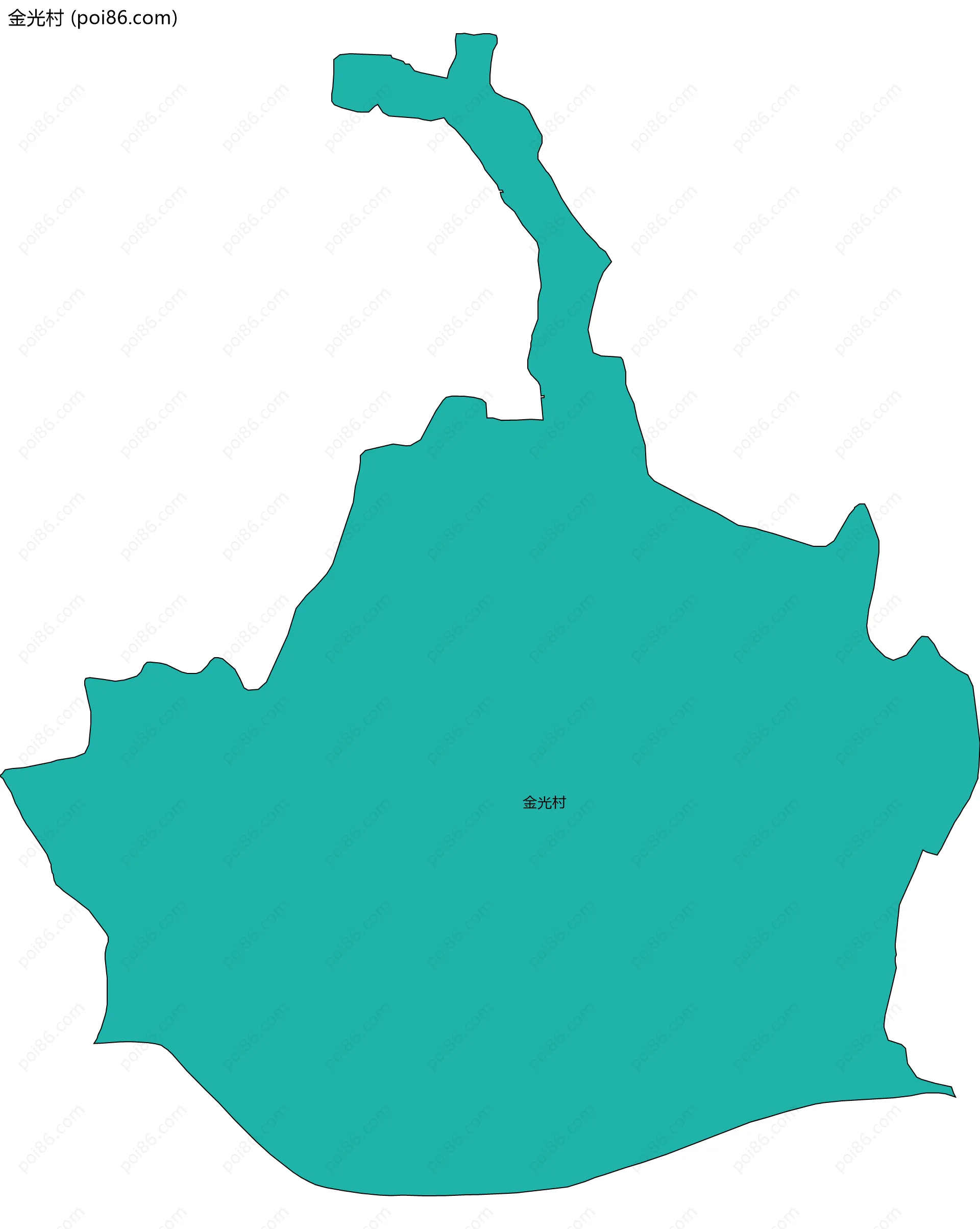 金光村边界地图