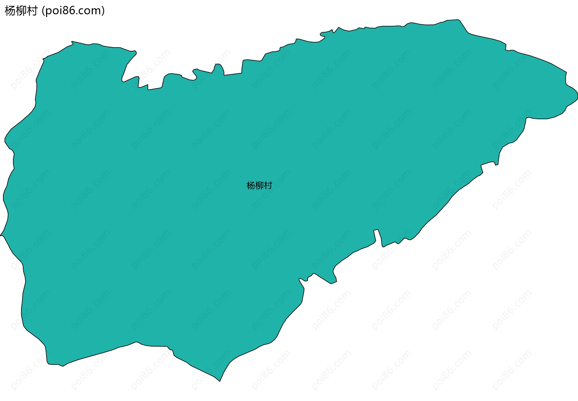 杨柳村边界地图