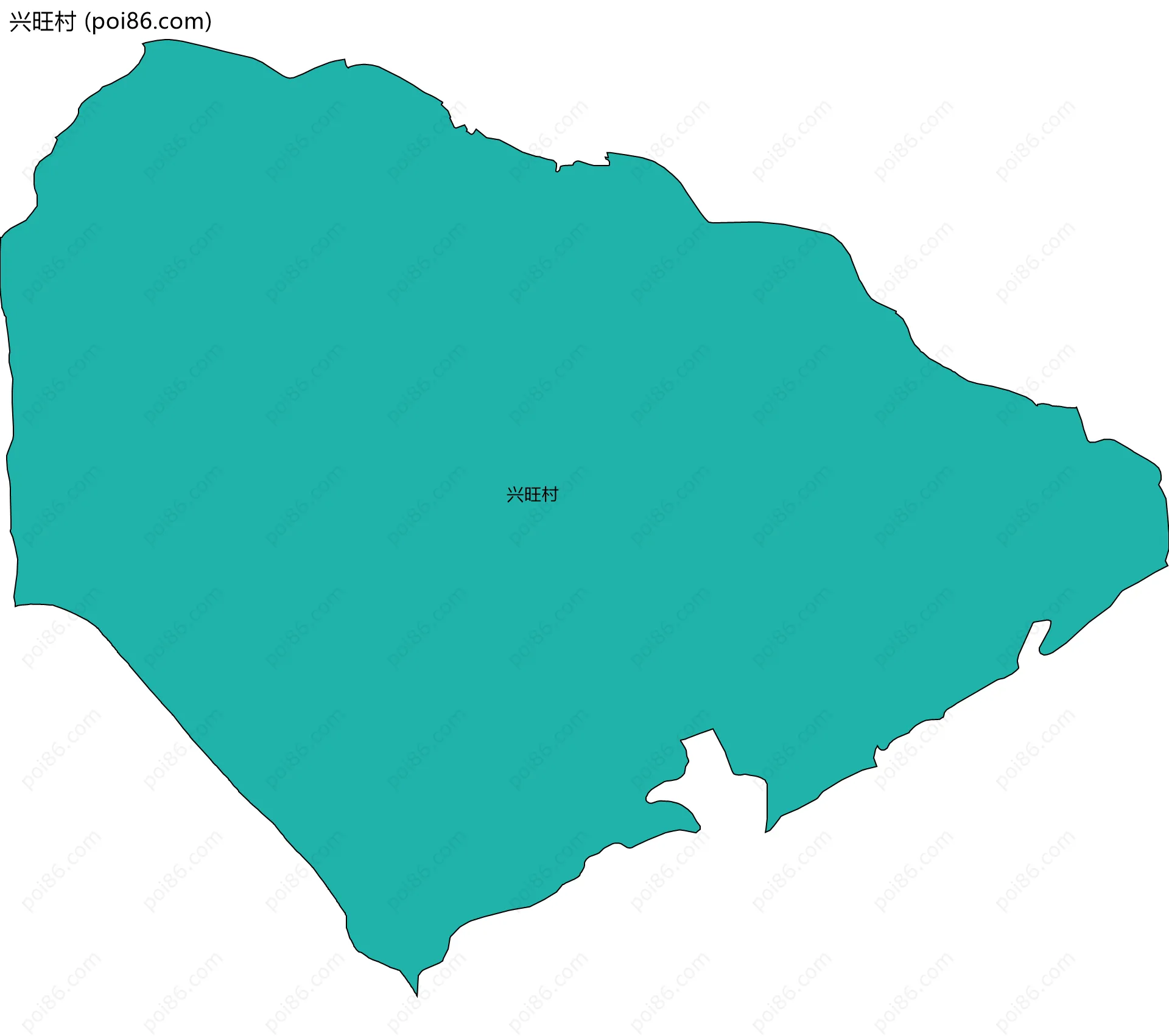 兴旺村边界地图