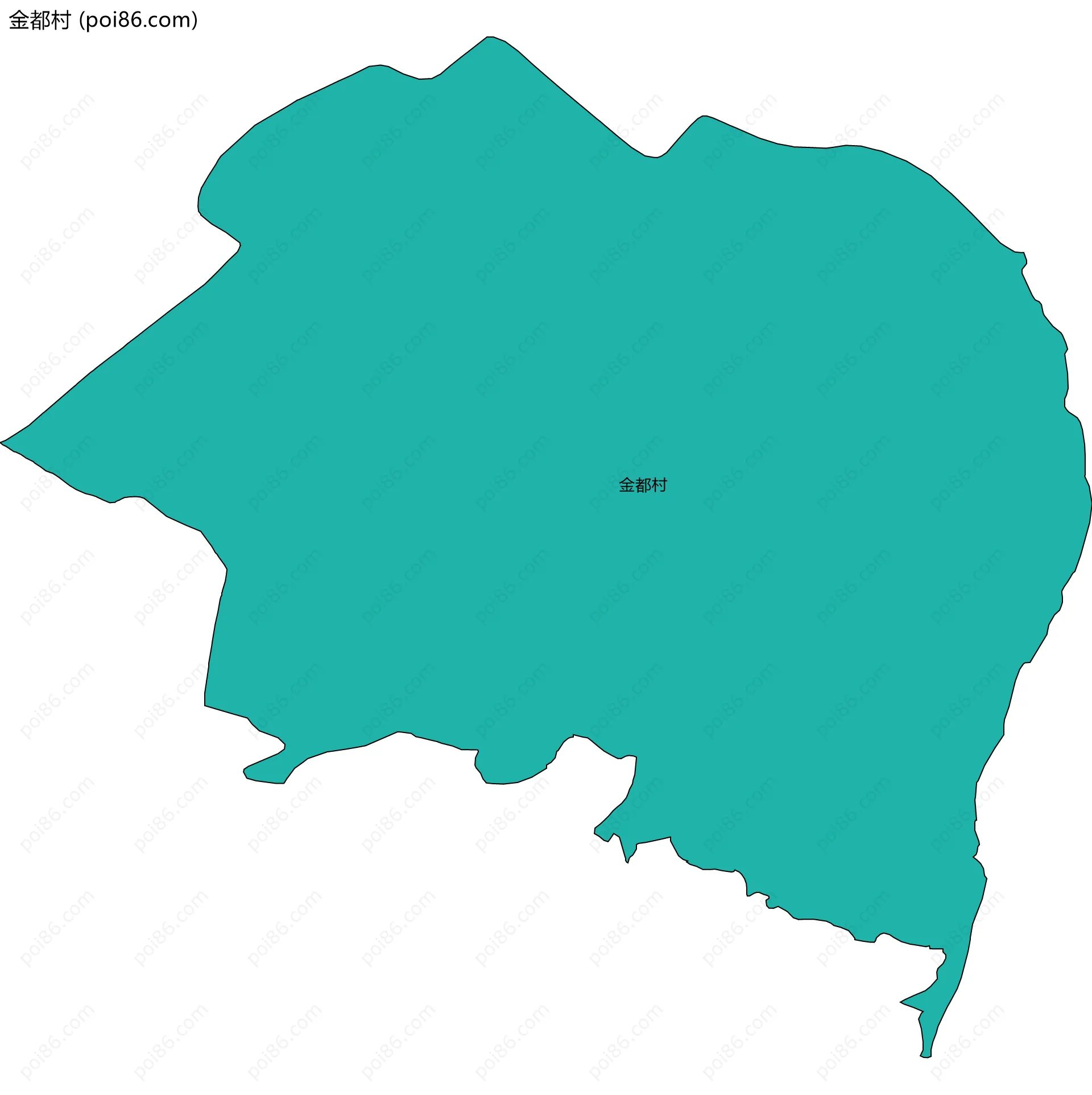 金都村边界地图