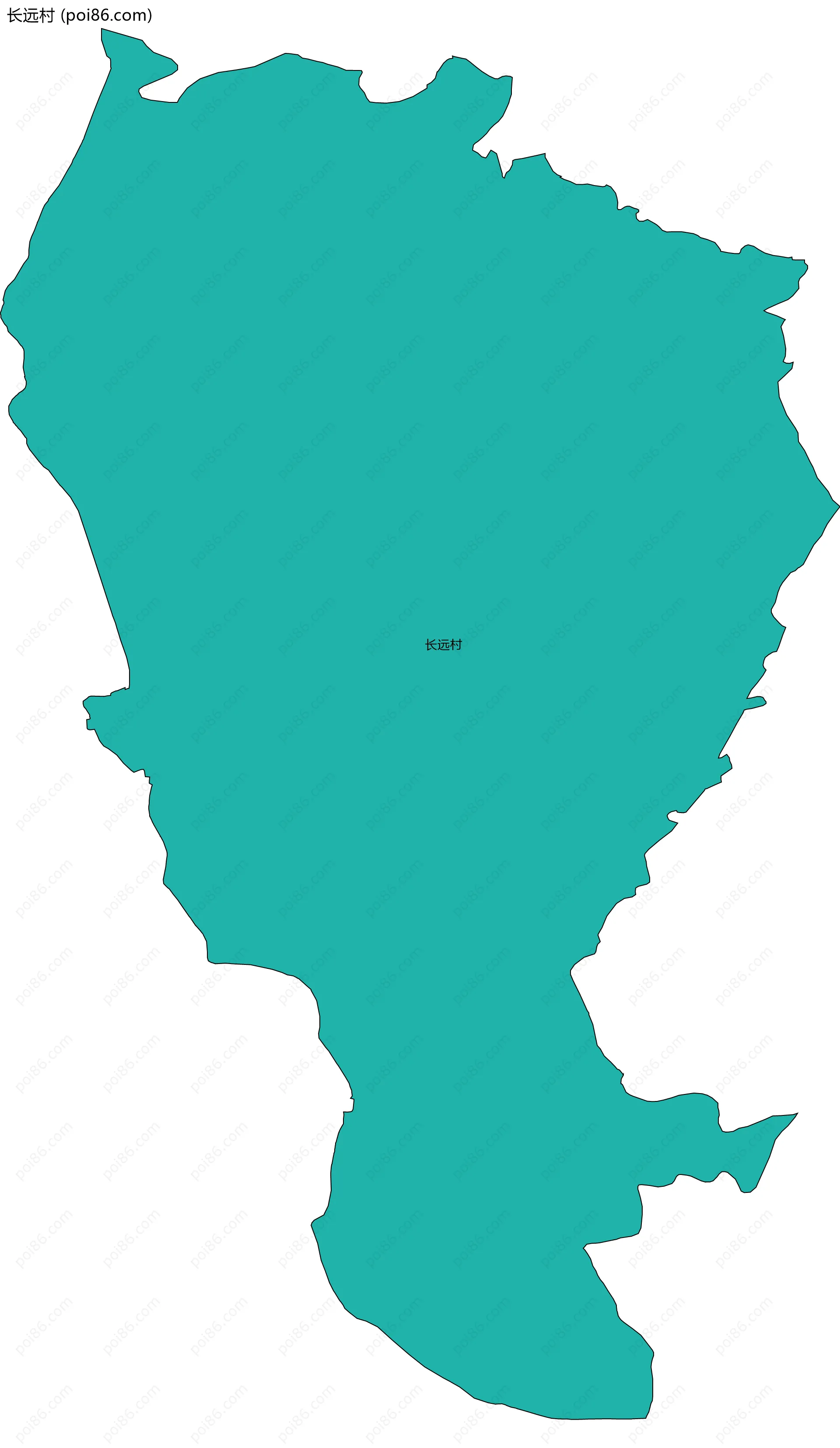 长远村边界地图