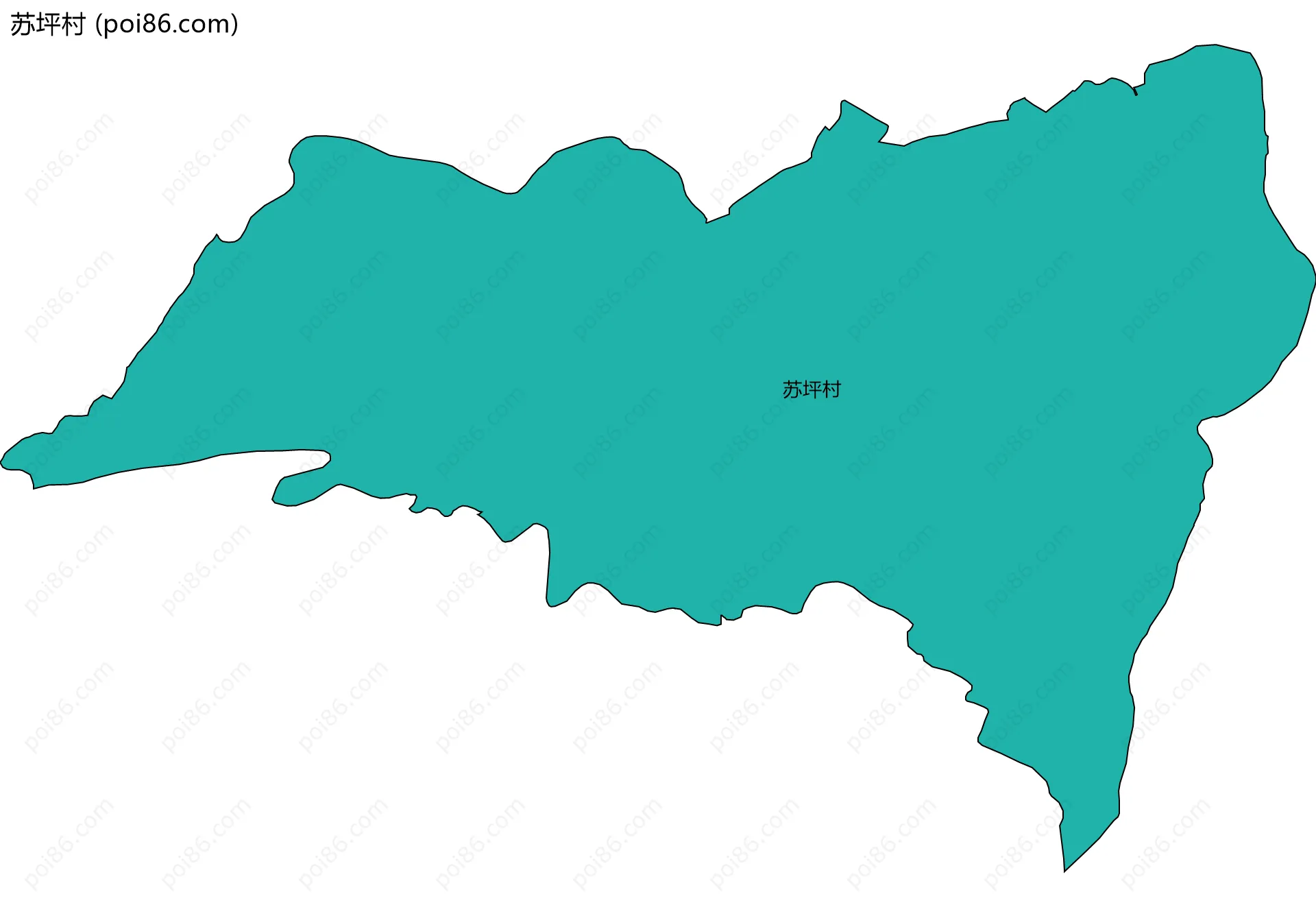 苏坪村边界地图