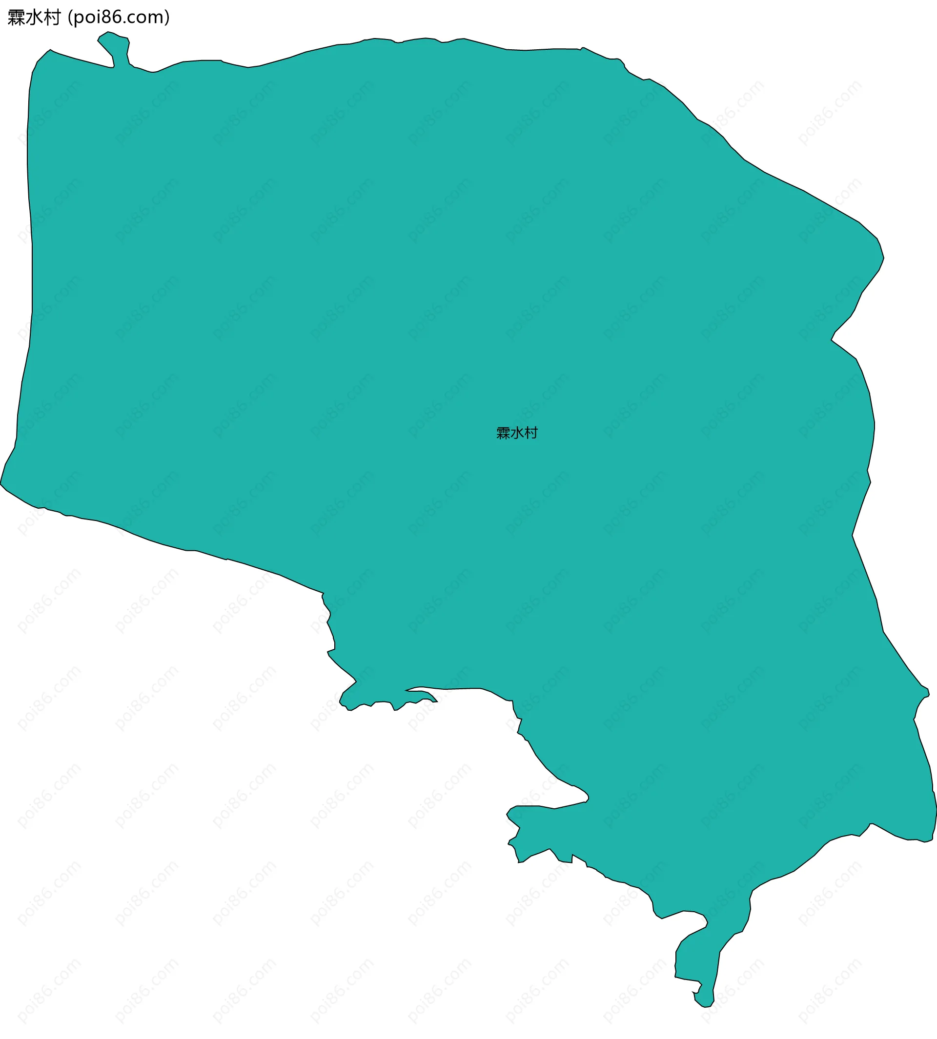 霖水村边界地图