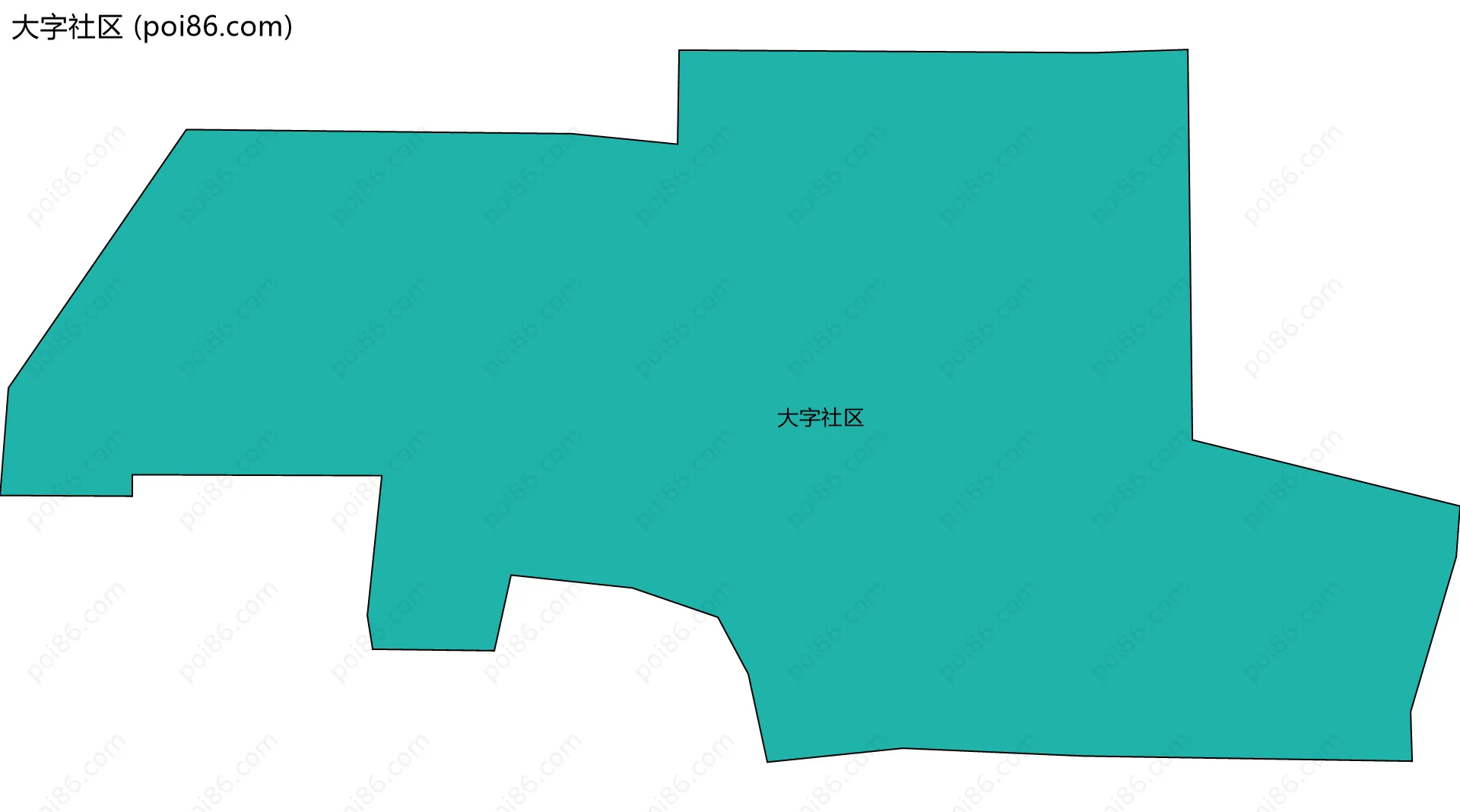 大字社区边界地图