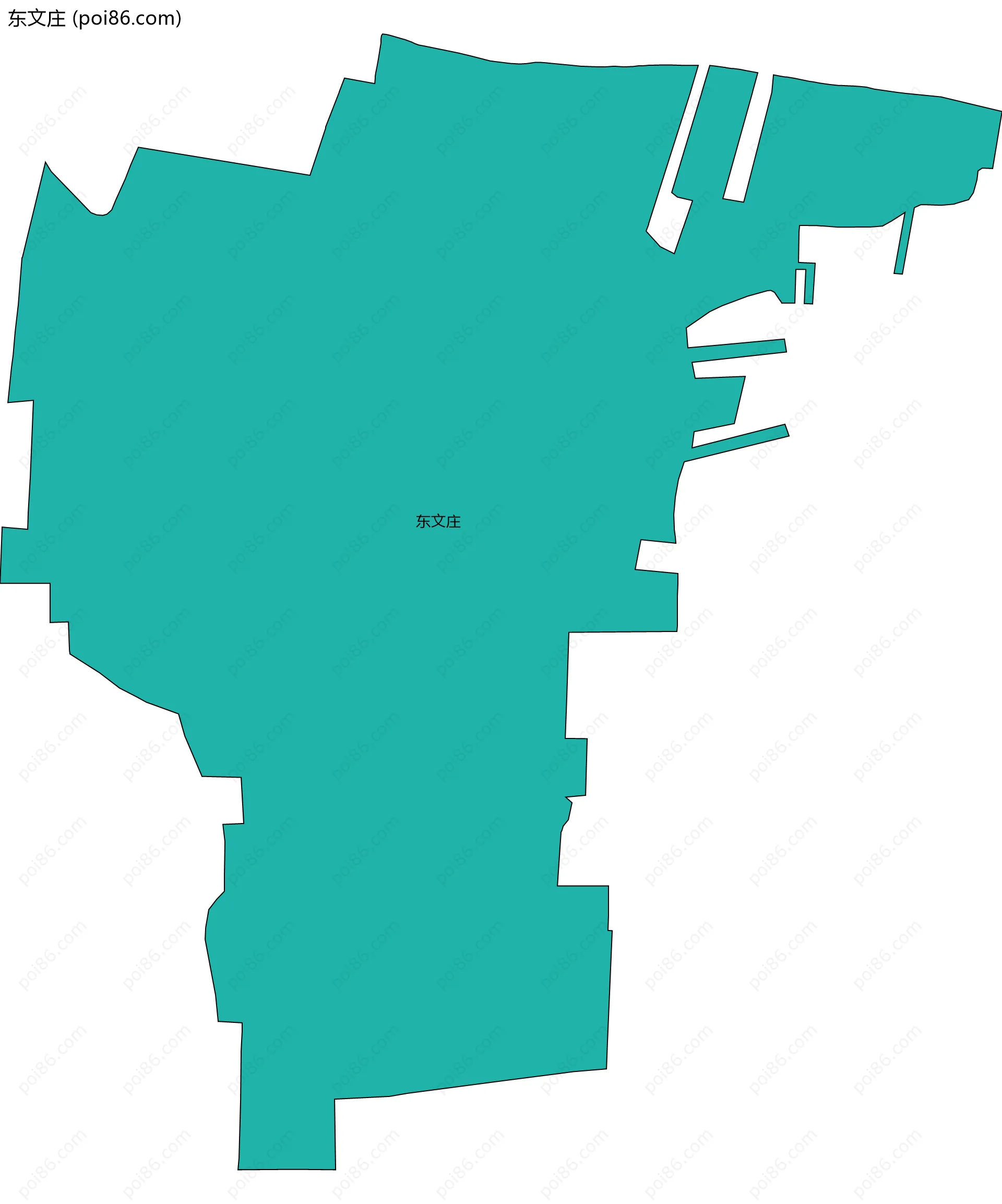 东文庄边界地图