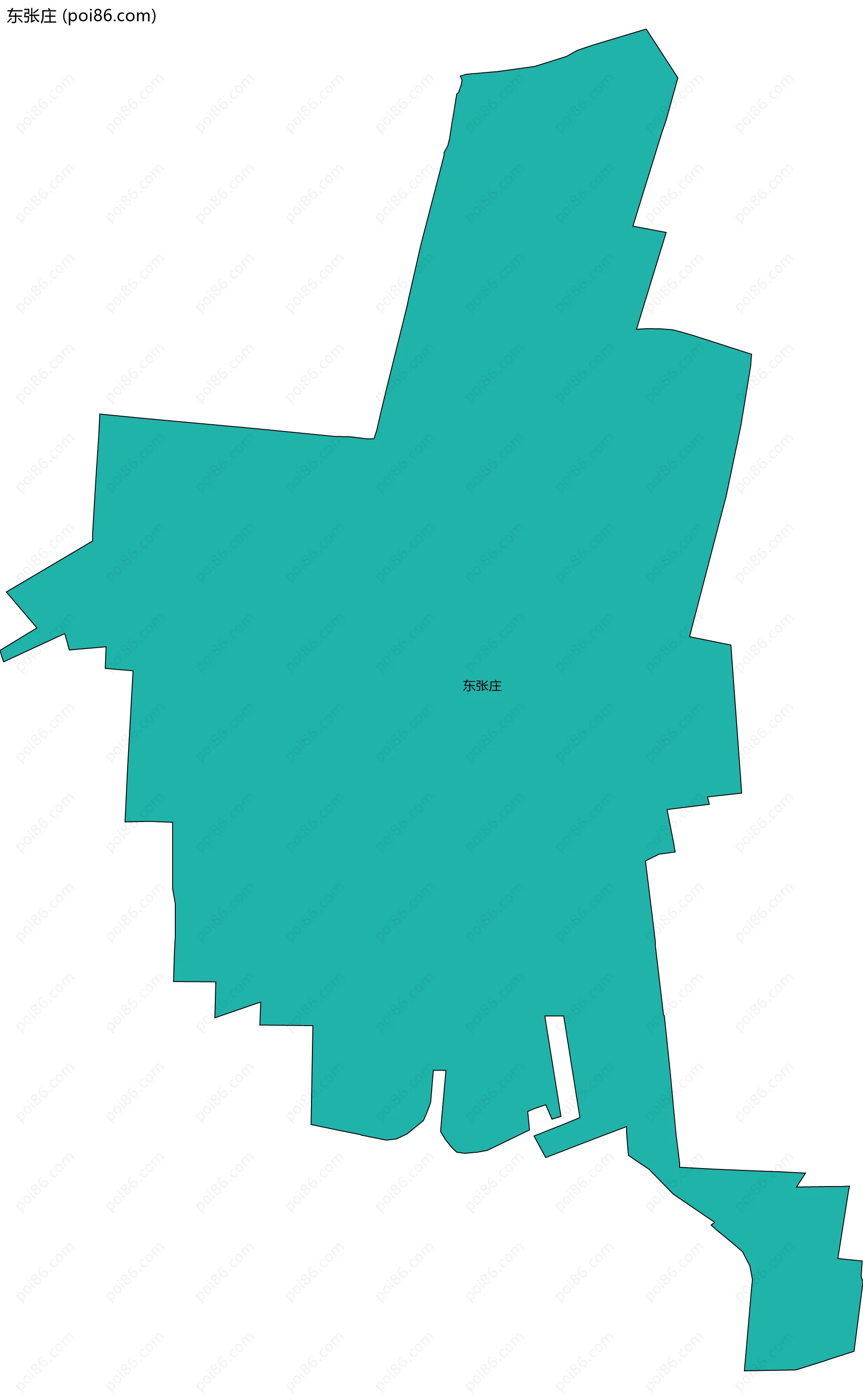 东张庄边界地图