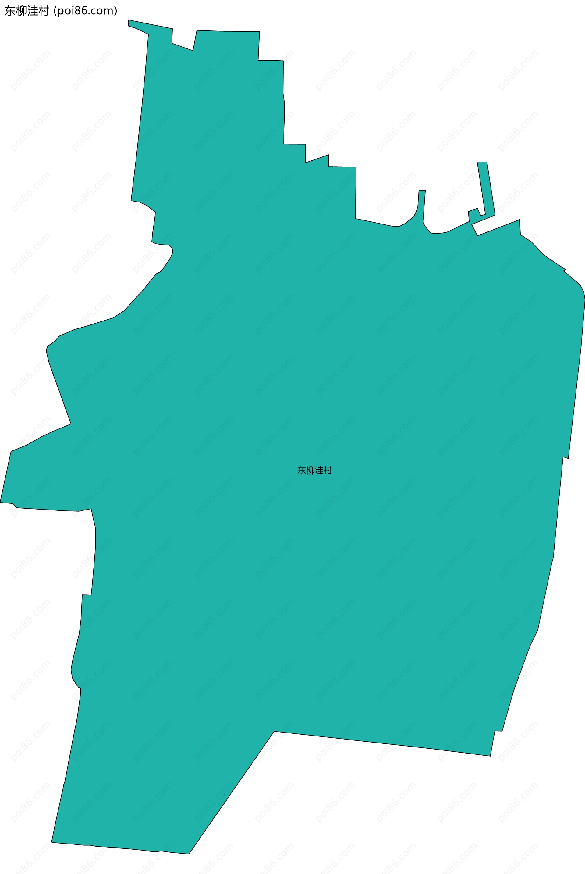 东柳洼村边界地图