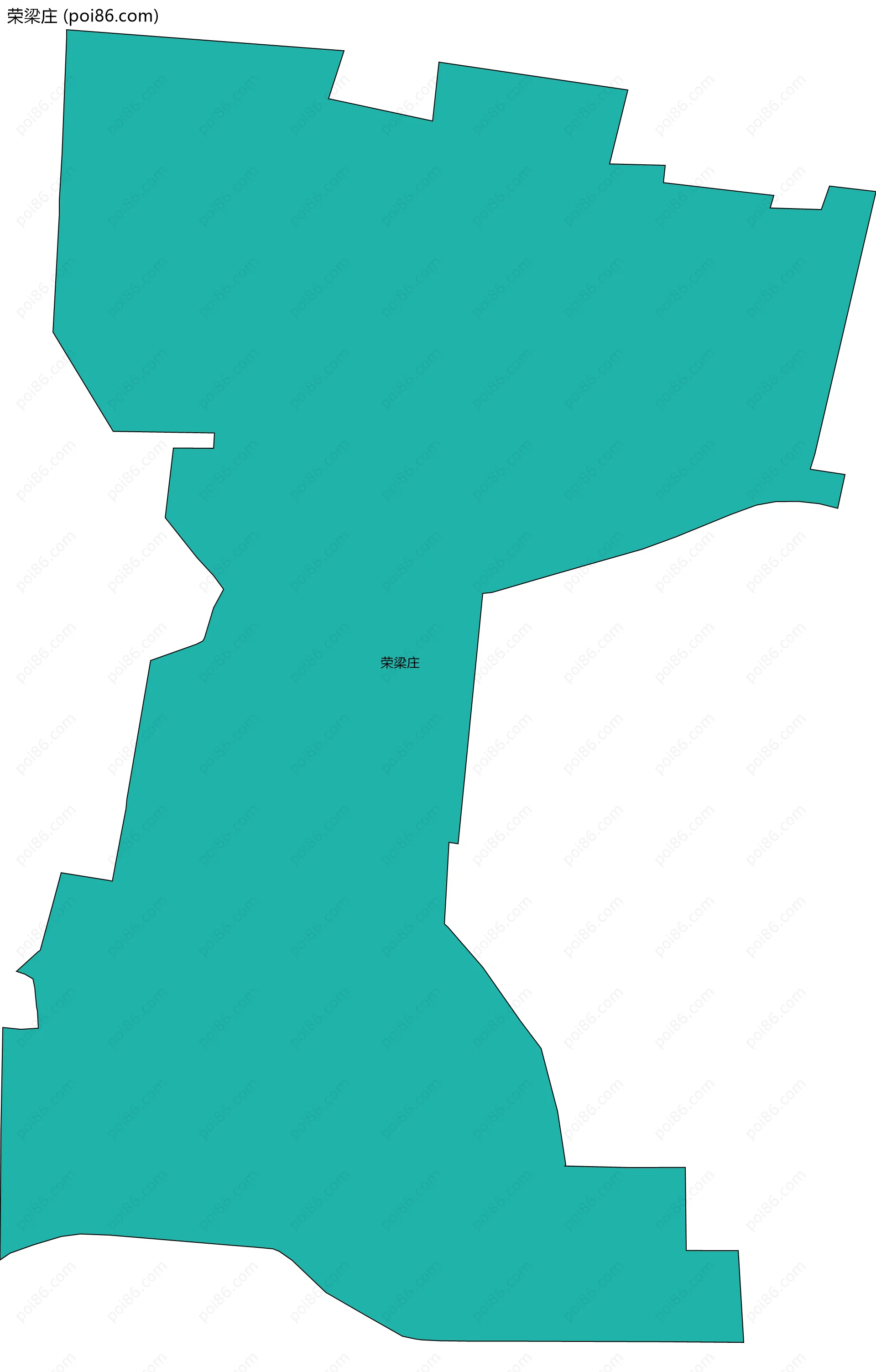 荣梁庄边界地图