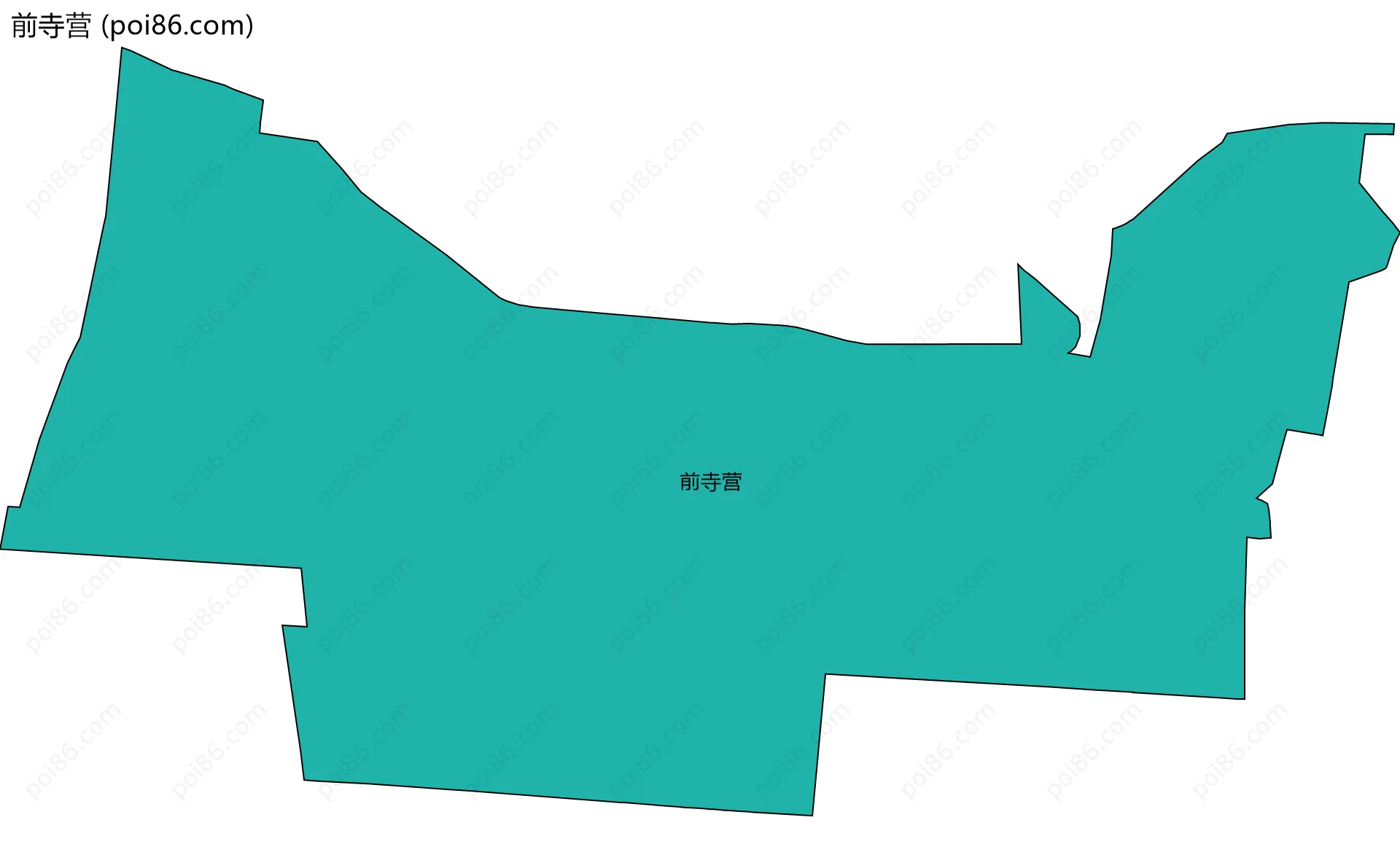 前寺营边界地图