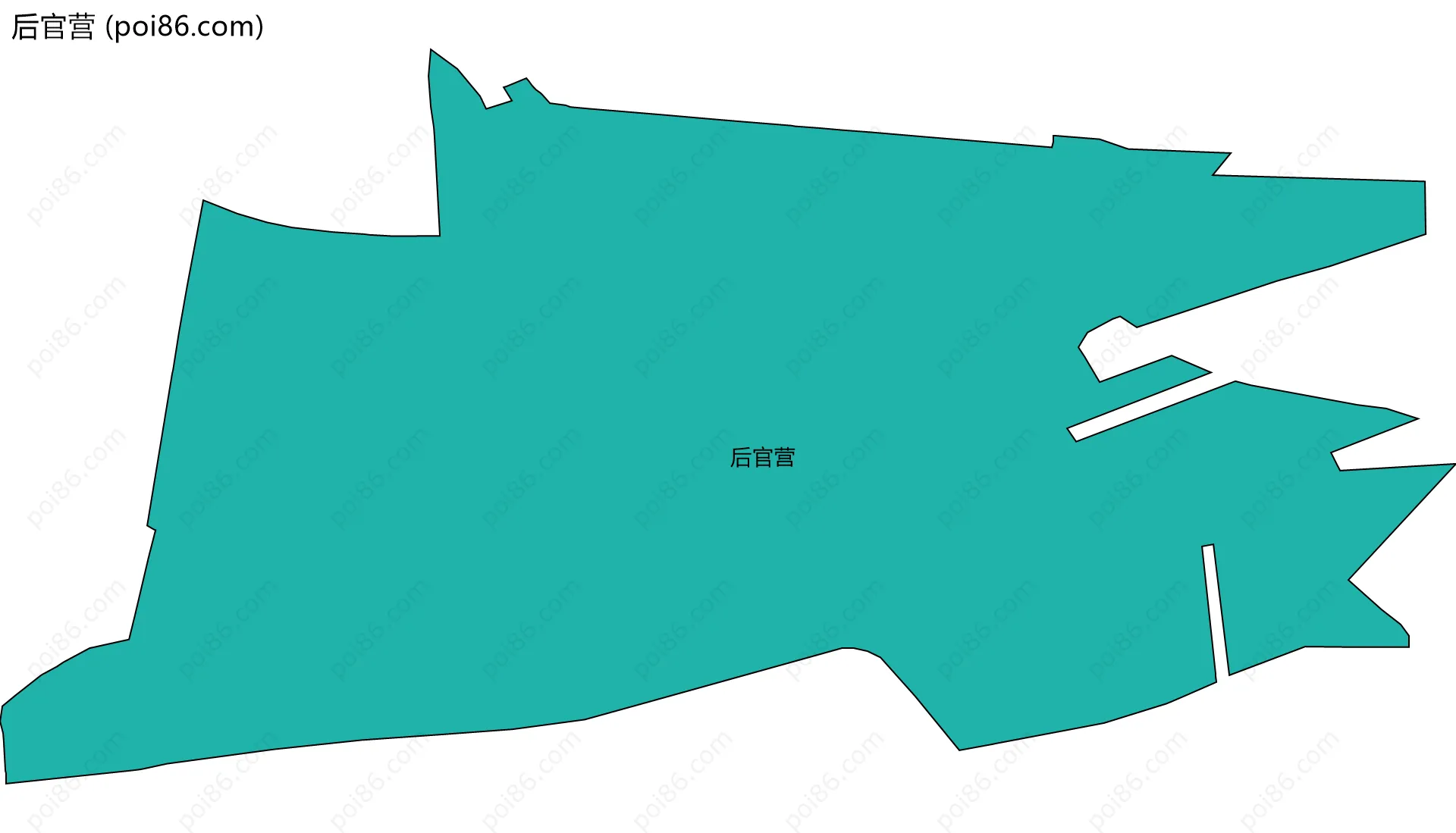 后官营边界地图