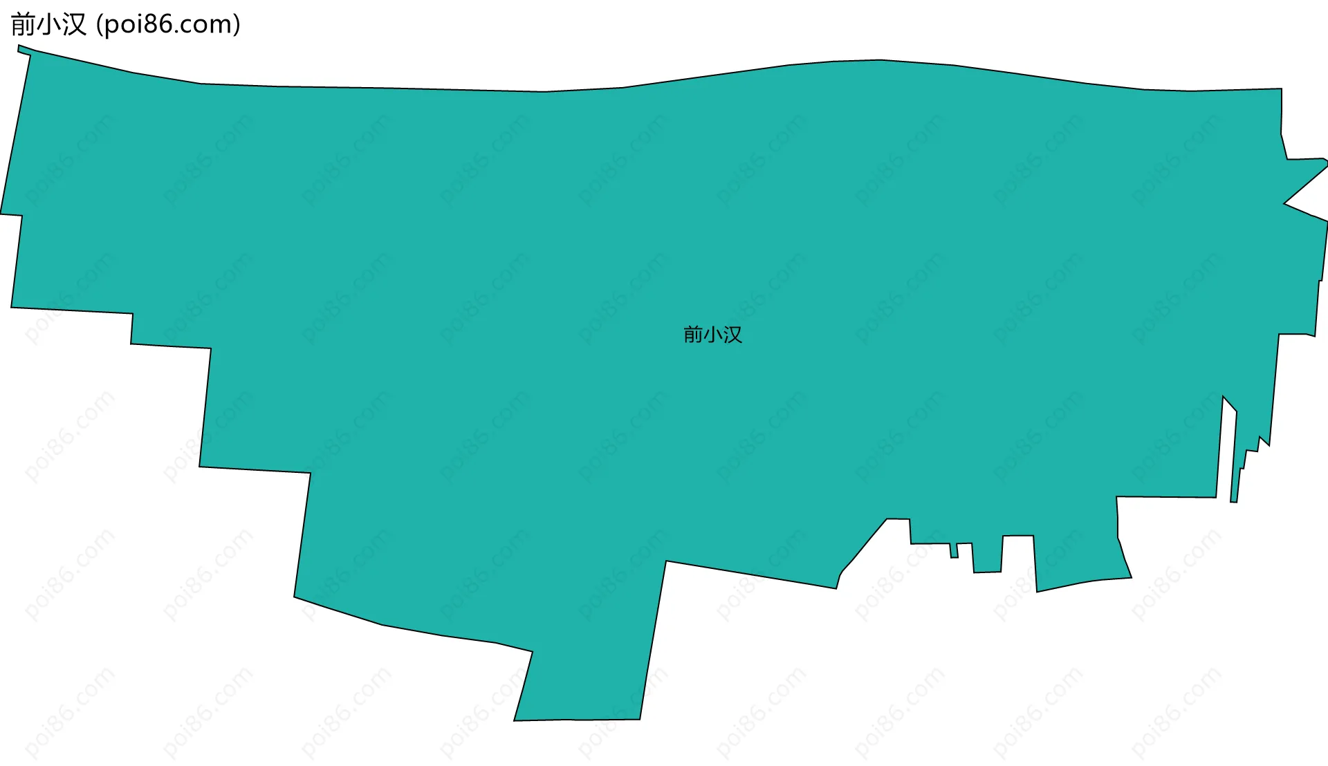 前小汉边界地图
