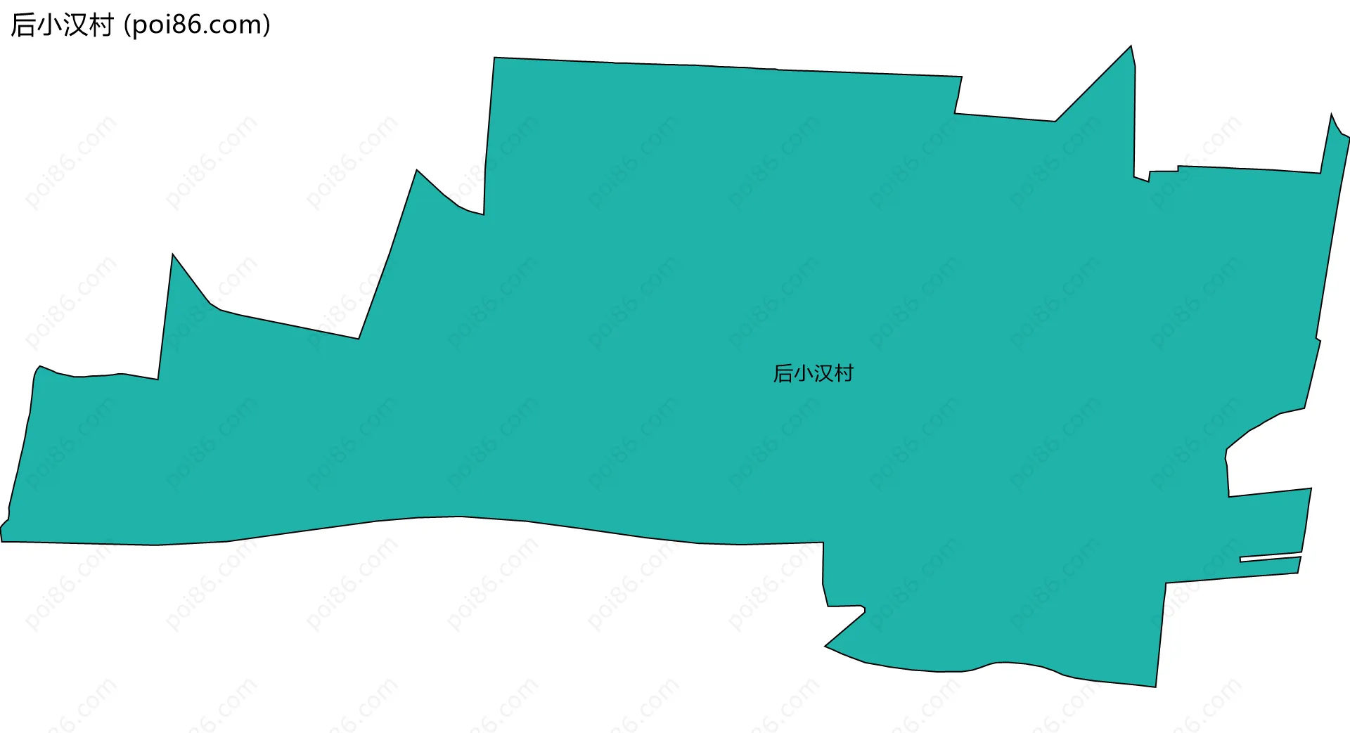 后小汉村边界地图