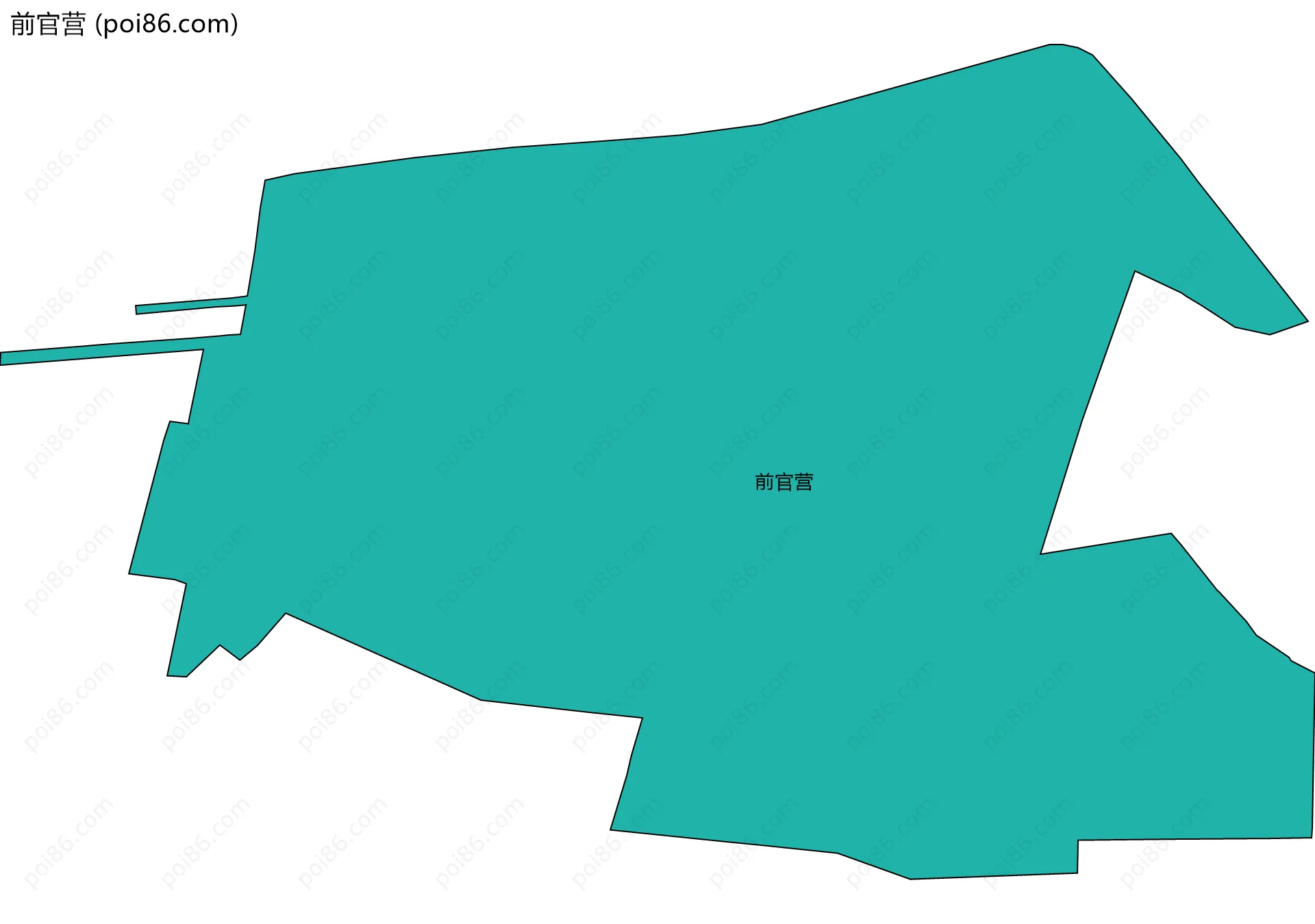 前官营边界地图