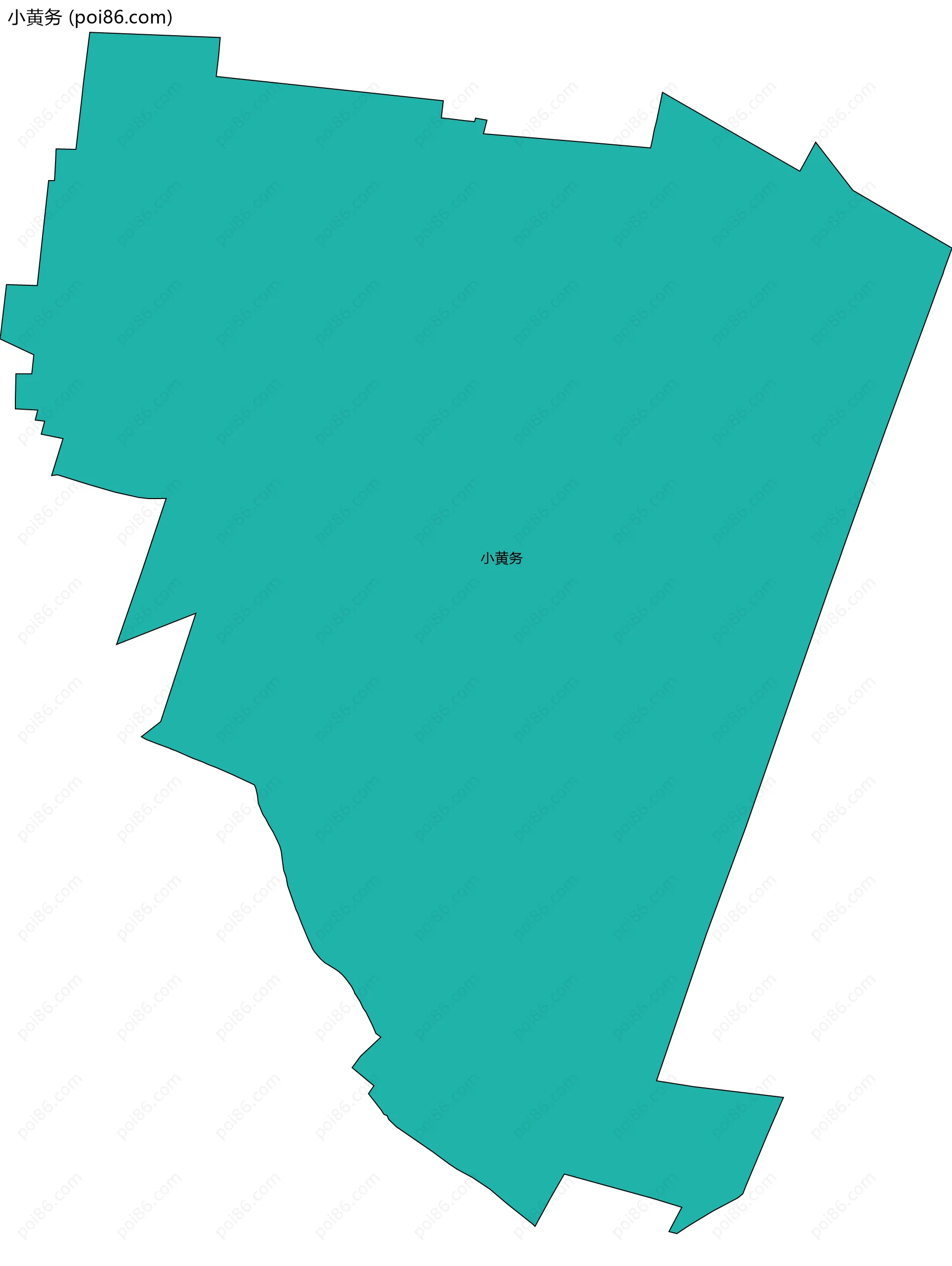 小黄务边界地图
